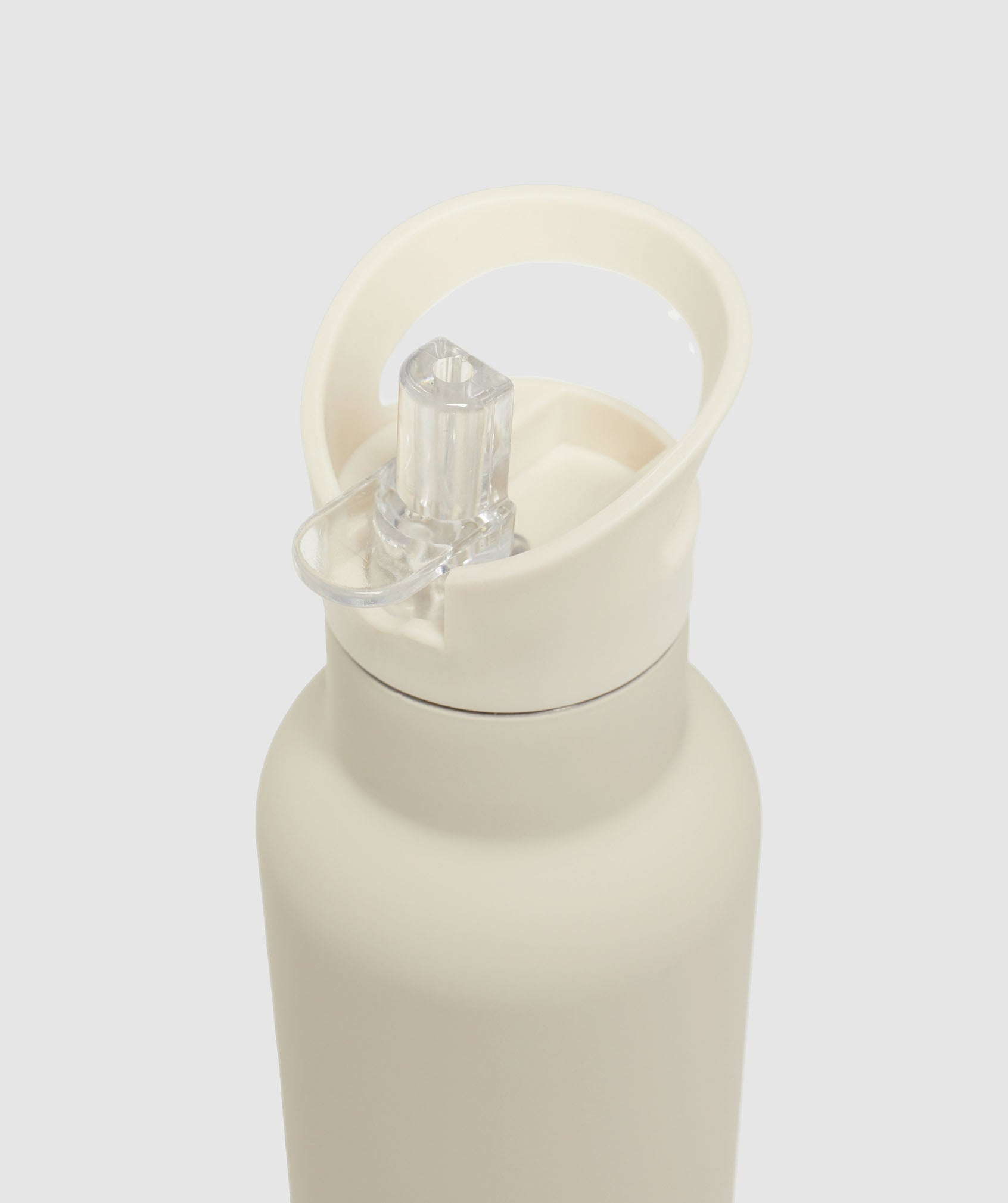 Gymshark Flip Straw Water Bottle - Pebble Grey