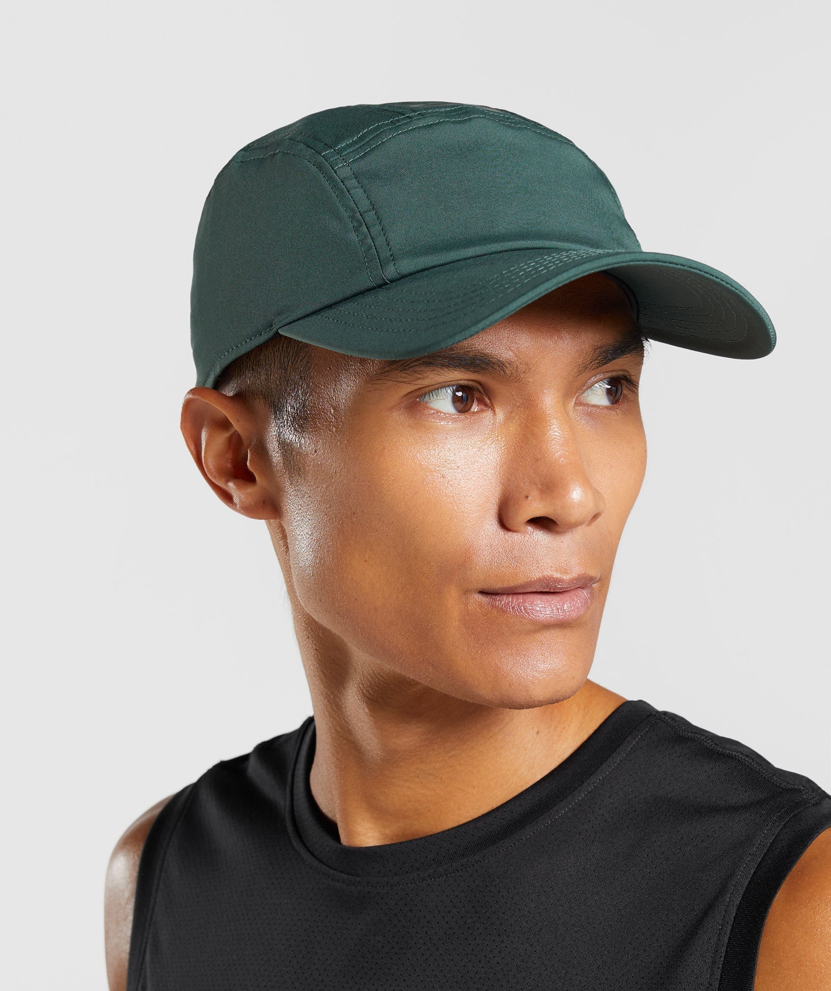 Gymshark 5 Panel Running Cap - Obsidian Green