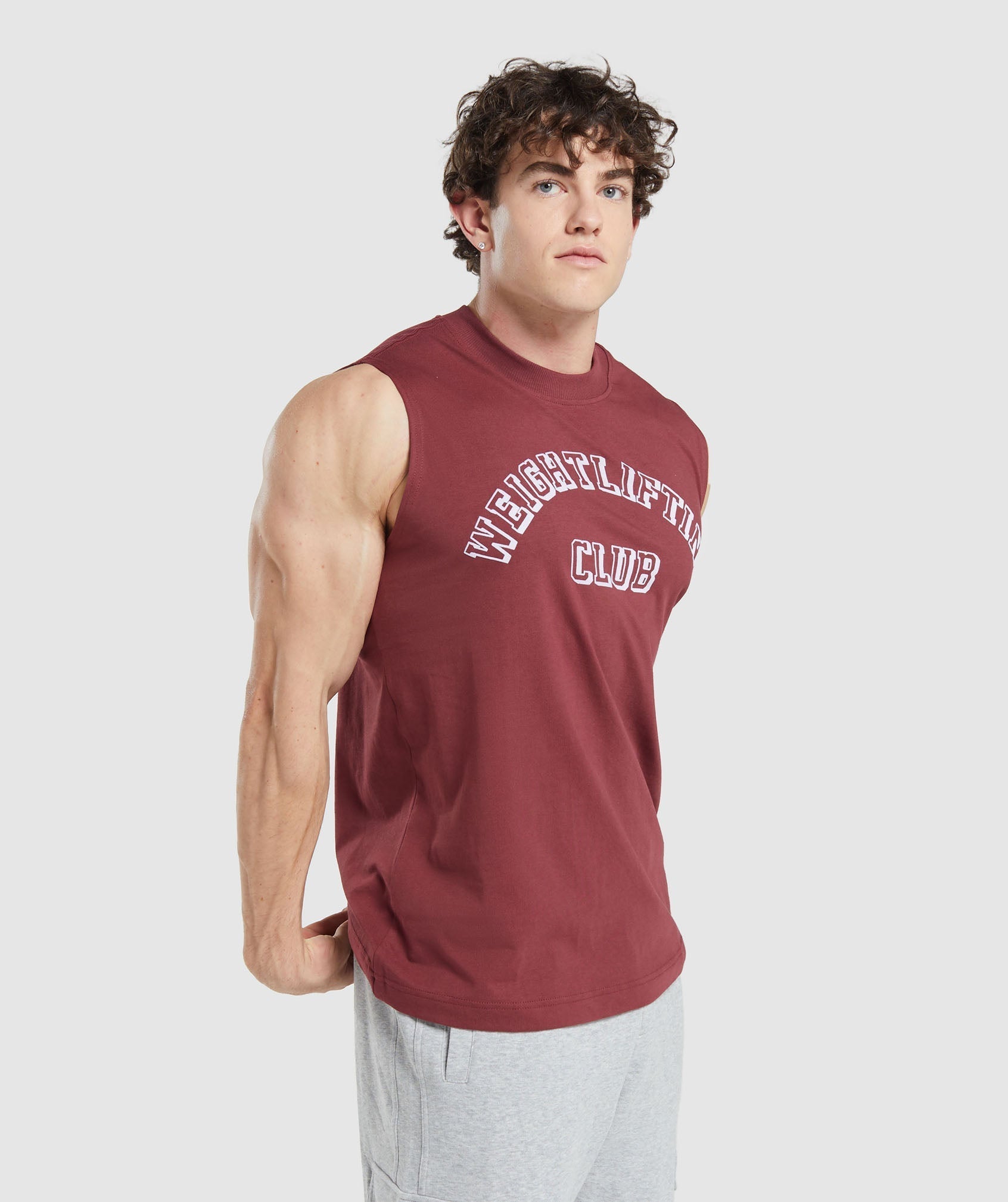 Gymshark Weightlifting Club Tank - Washed Burgundy