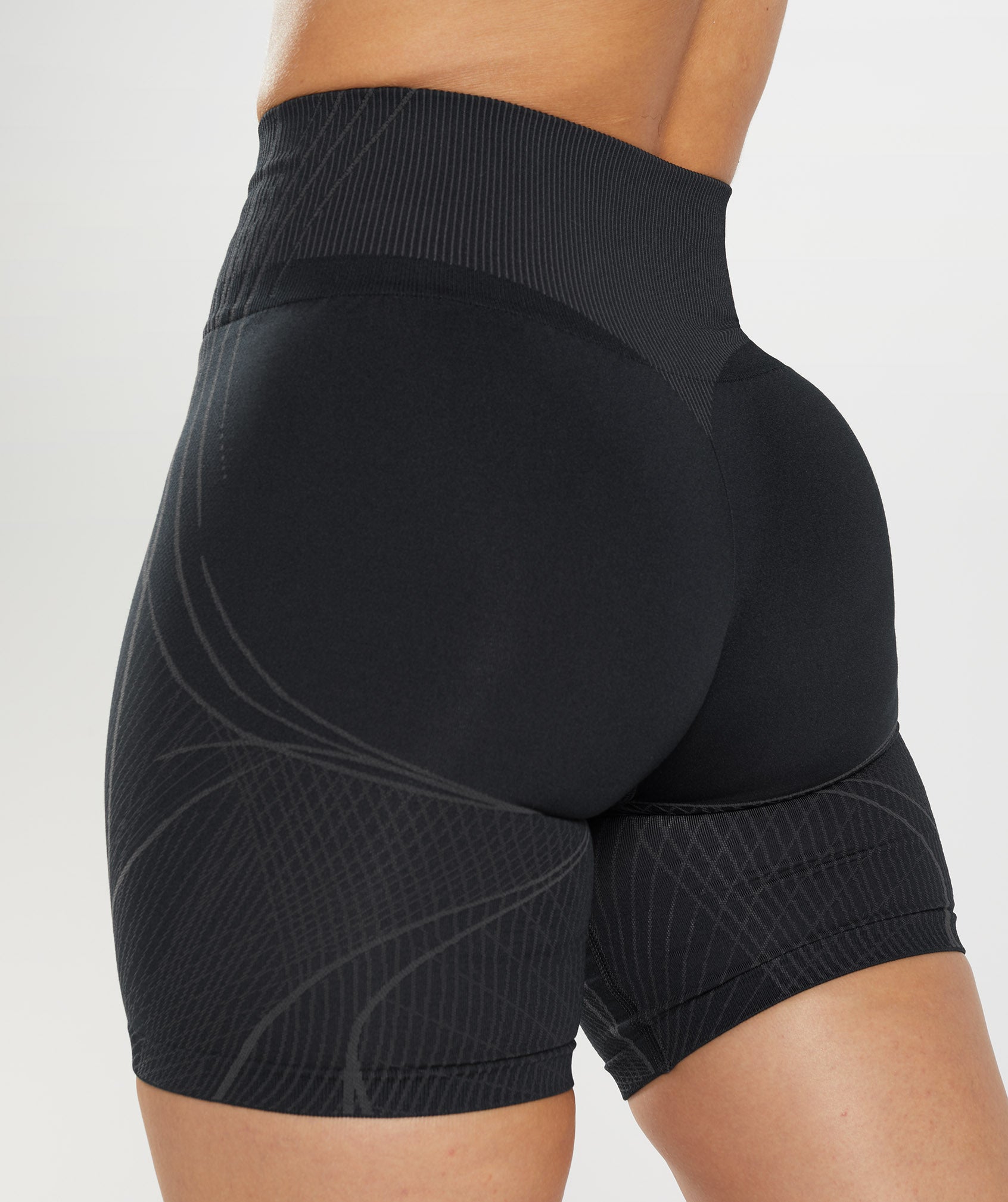 Gymshark Apex Seamless Shorts - Black/Onyx Grey