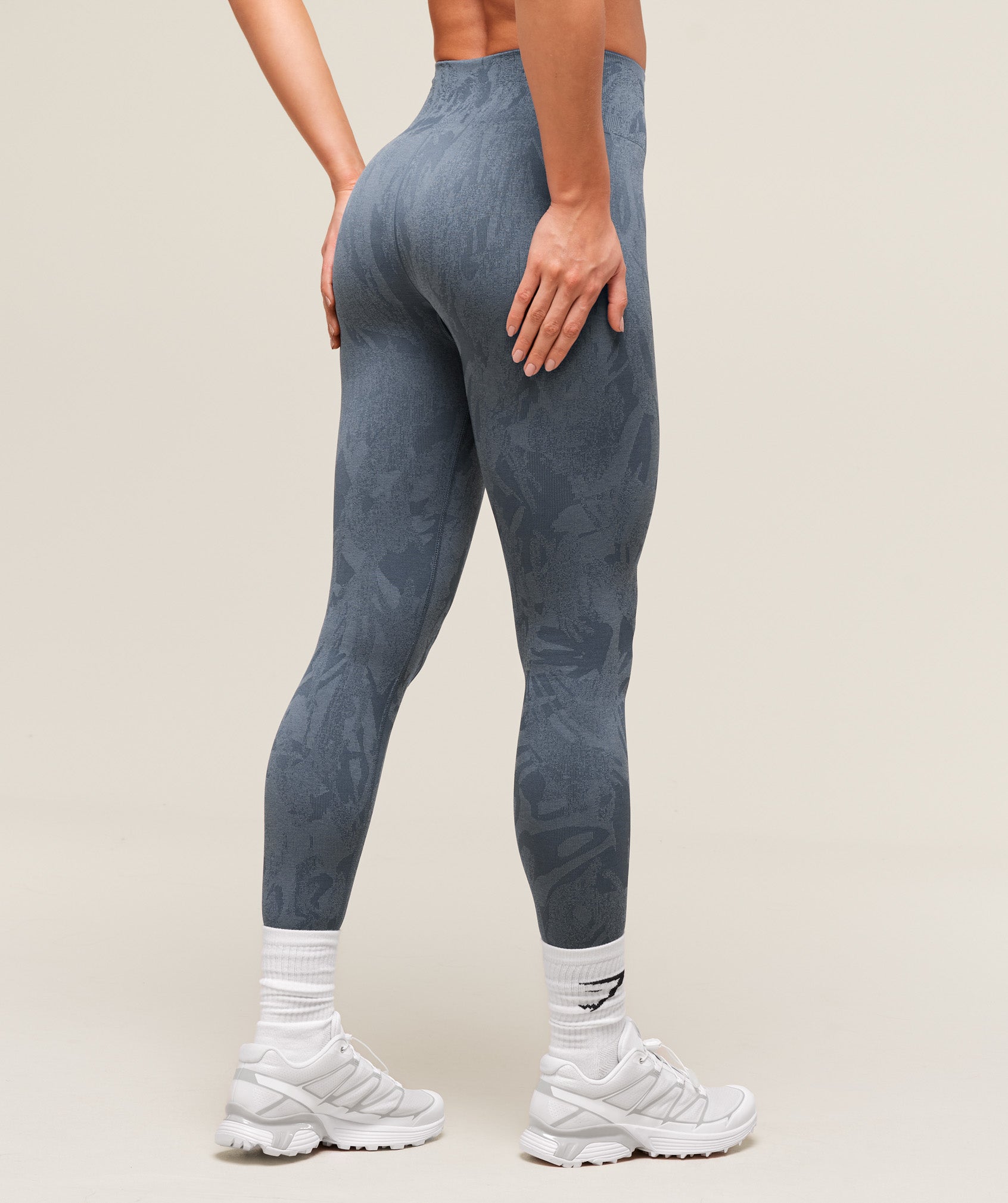 Gymshark Adapt Camo Seamless Leggings - Blue