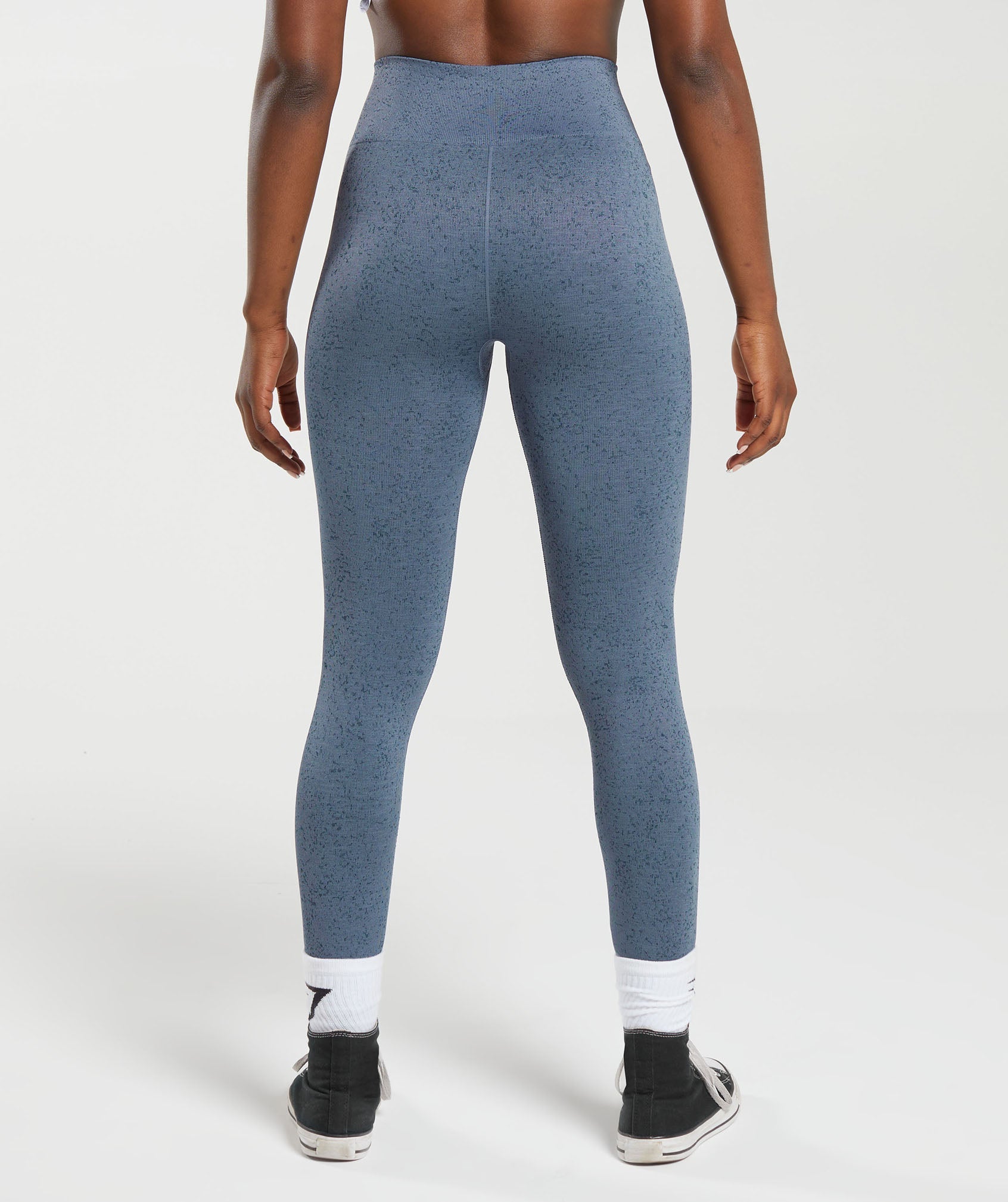 Gymshark Adapt Fleck Seamless Leggings - Evening Blue