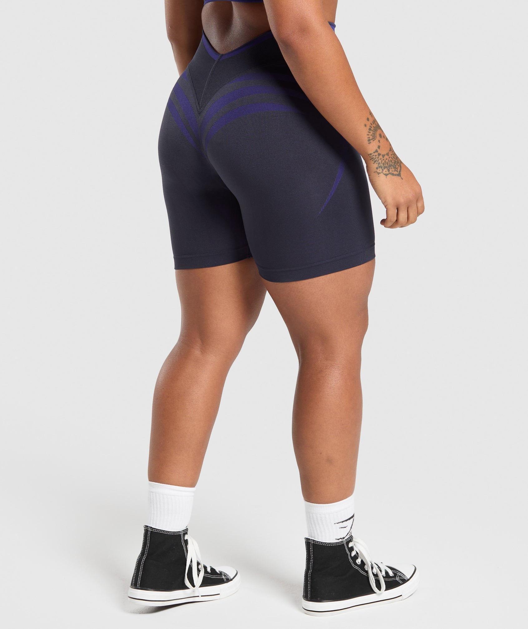 Apex Lift Seamless Shorts - Heavy Blue/Cobalt Purple