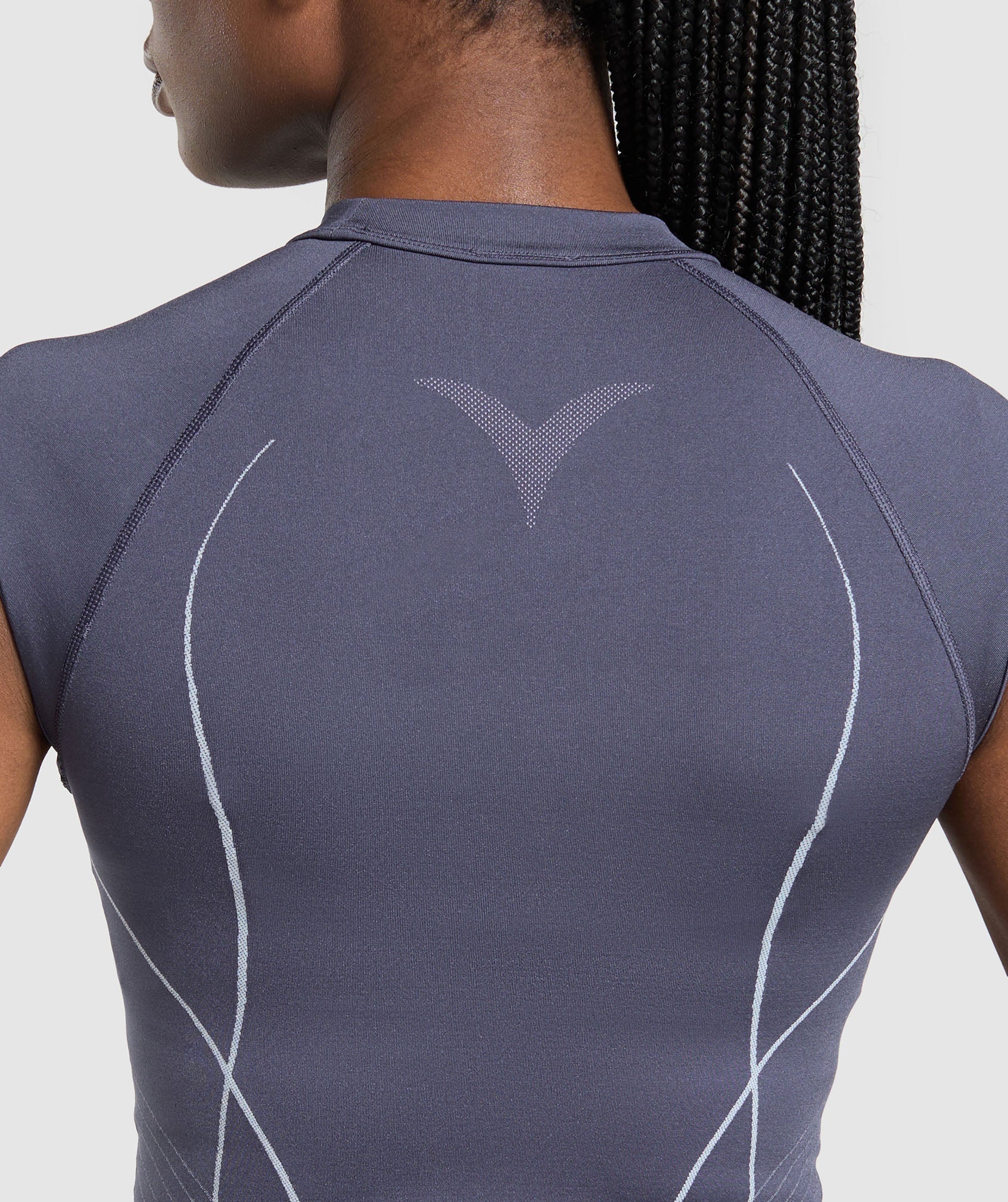 Apex Seamless Midi T-Shirt - Weighted Purple/Fresh Lilac