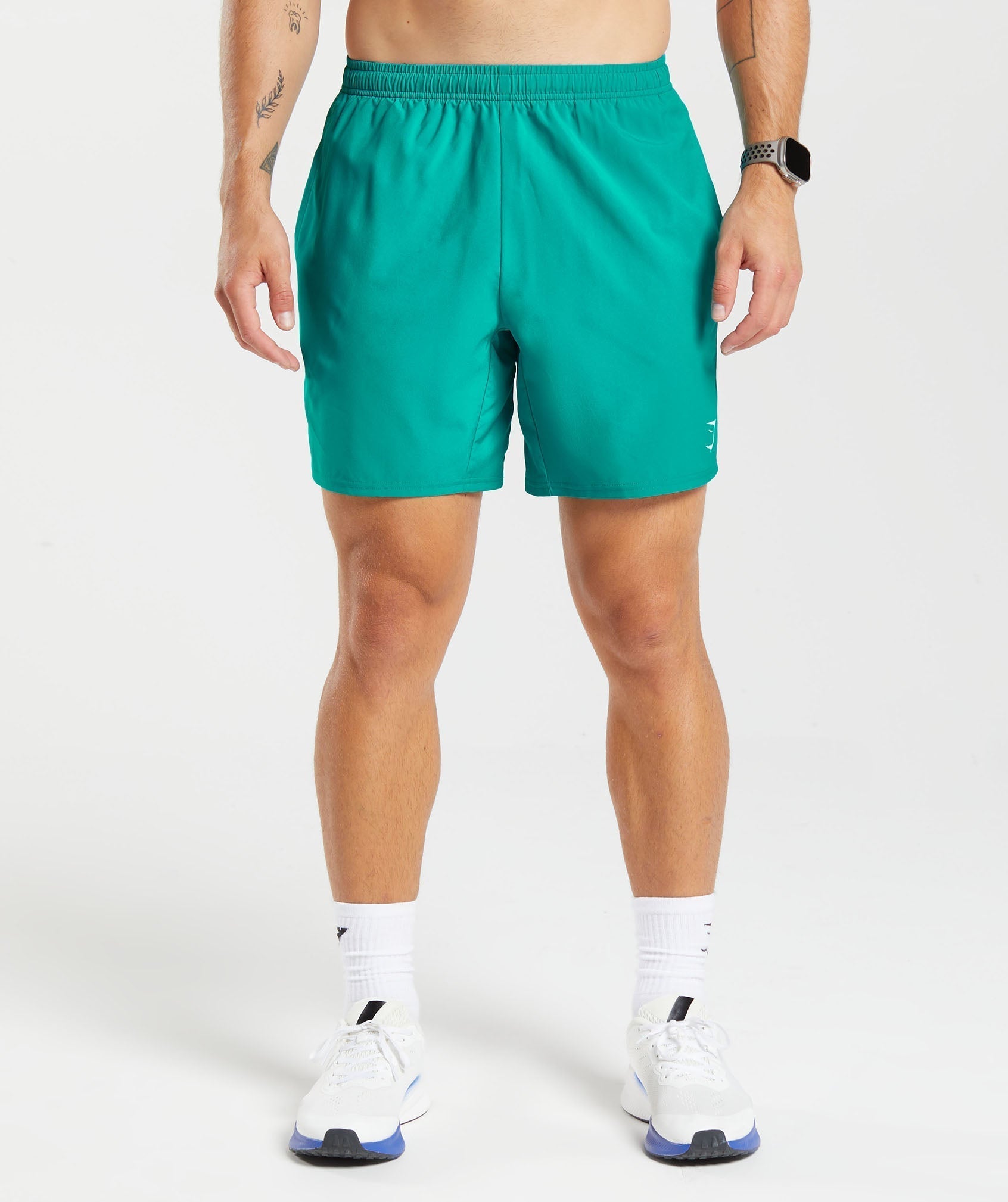 Gymshark Arrival 7" Shorts - Seafoam Blue