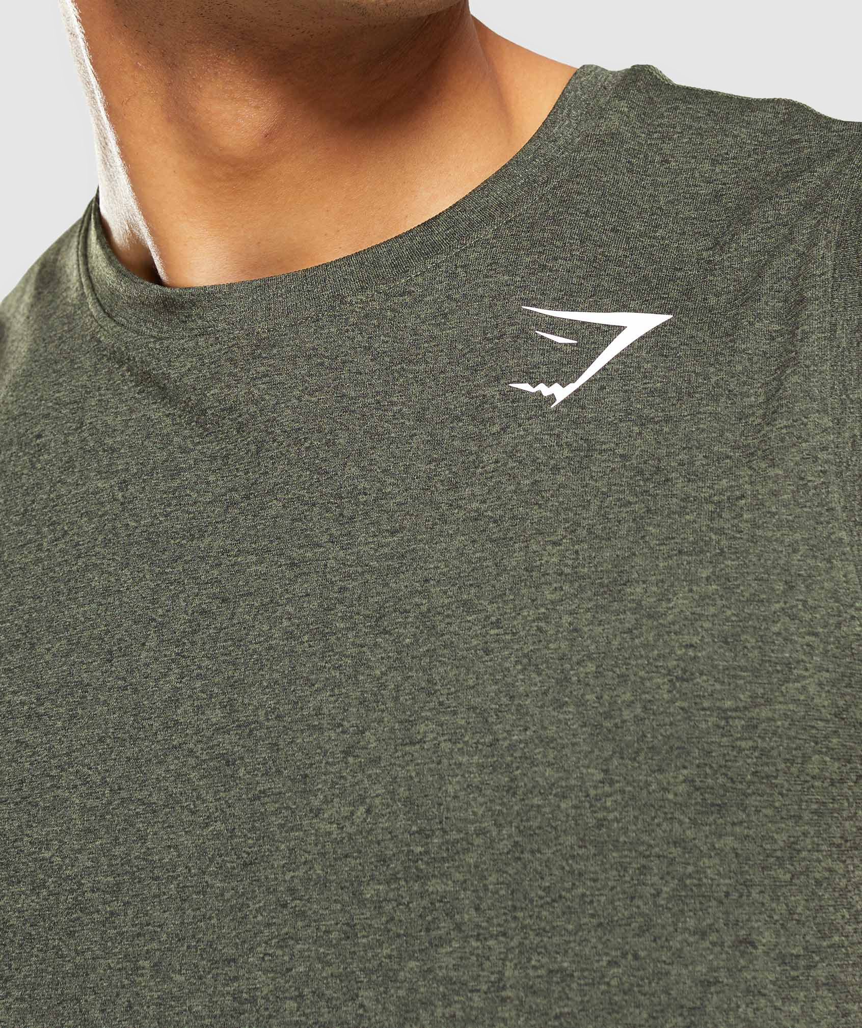 Gymshark Arrival Seamless Tank - Core Olive Marl