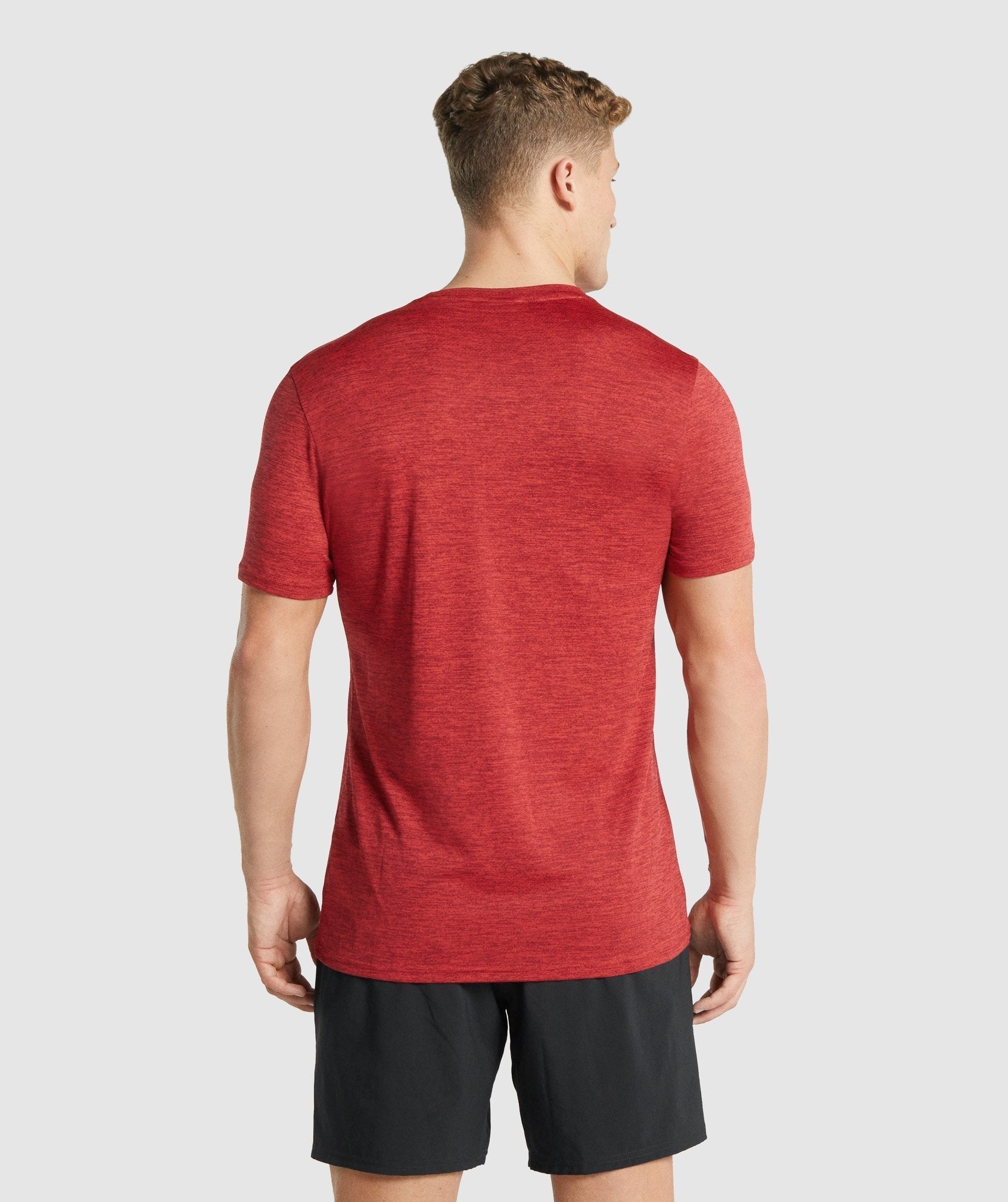 Gymshark Arrival Marl T-Shirt - Red Marl
