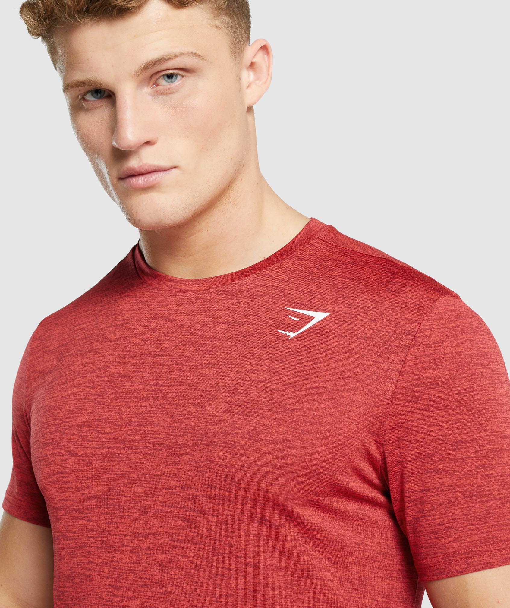 Gymshark Arrival Marl T-Shirt - Red Marl