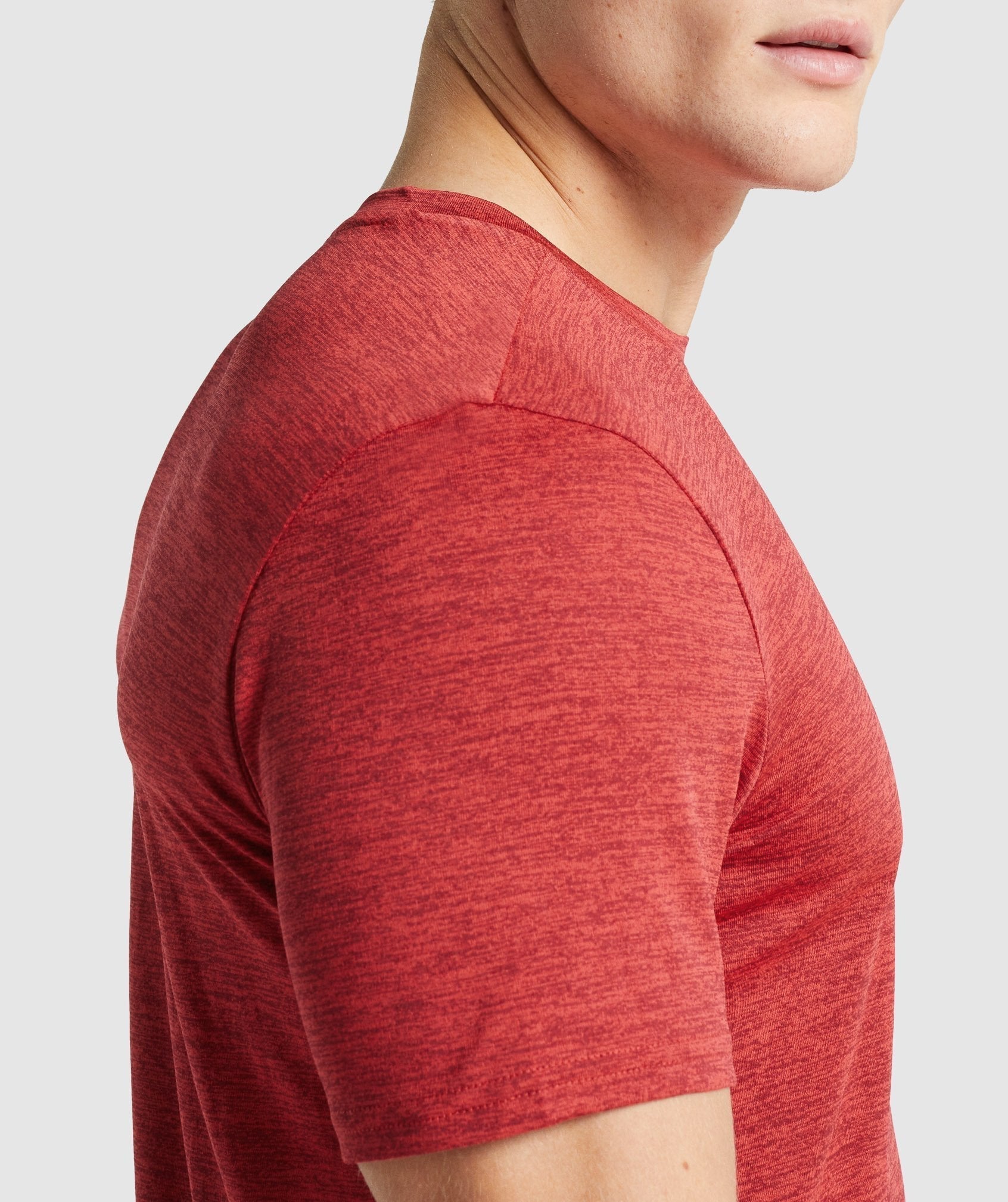 Gymshark Arrival Marl T-Shirt - Red Marl