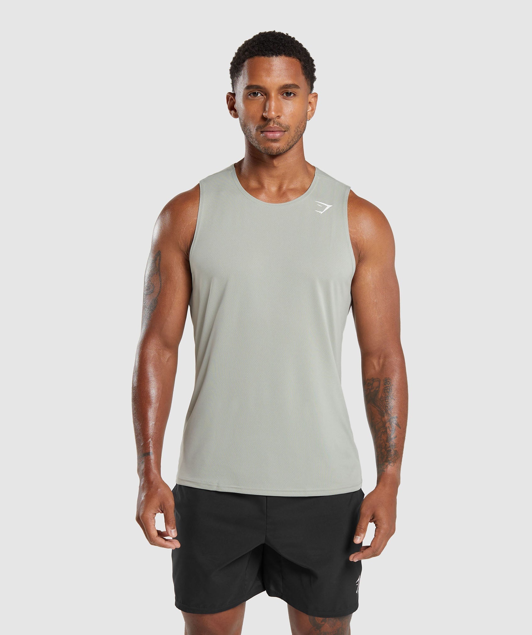 Gymshark Arrival Tank - Stone Grey