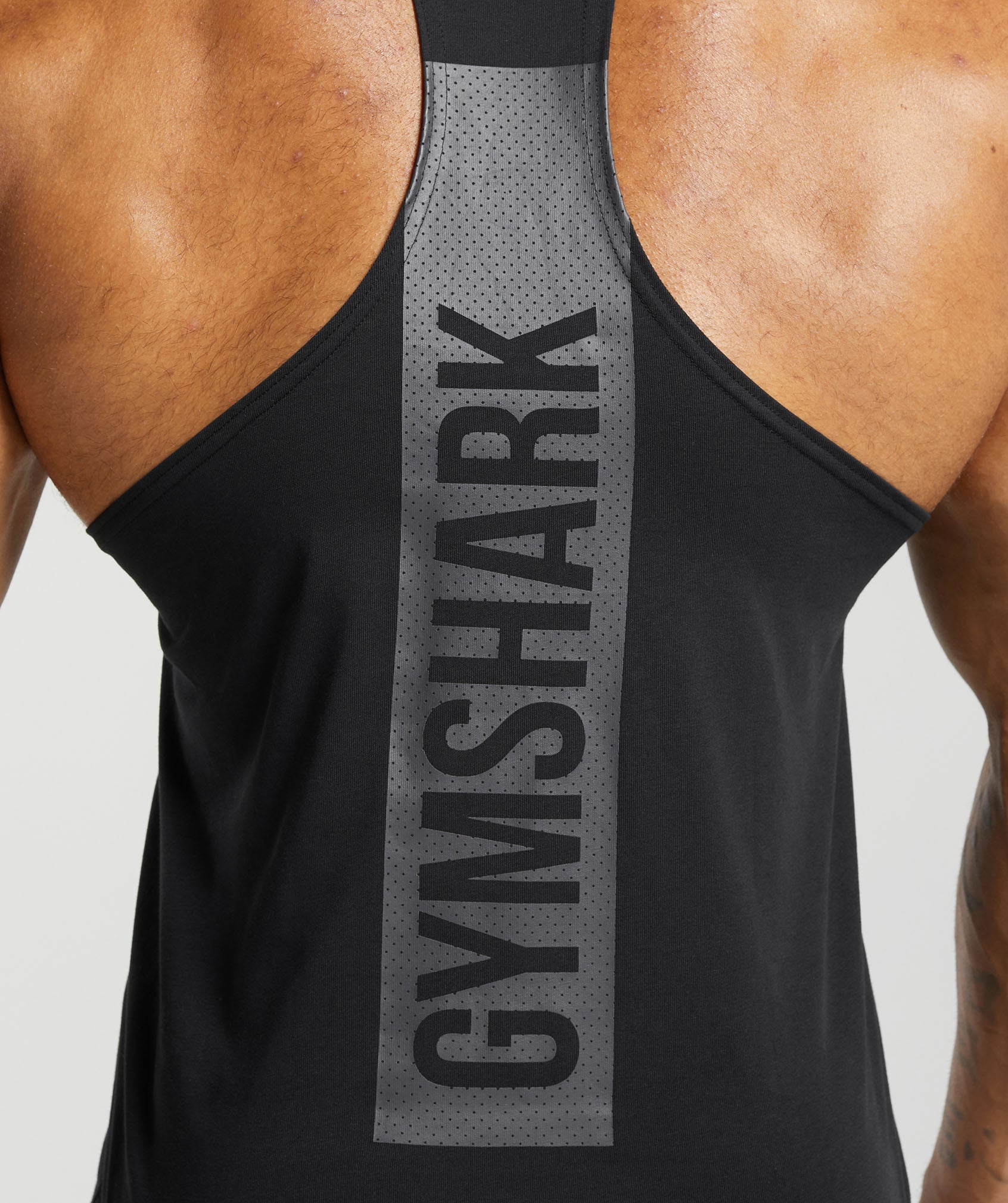 Gymshark Bold Stringer - Black/Onyx Grey