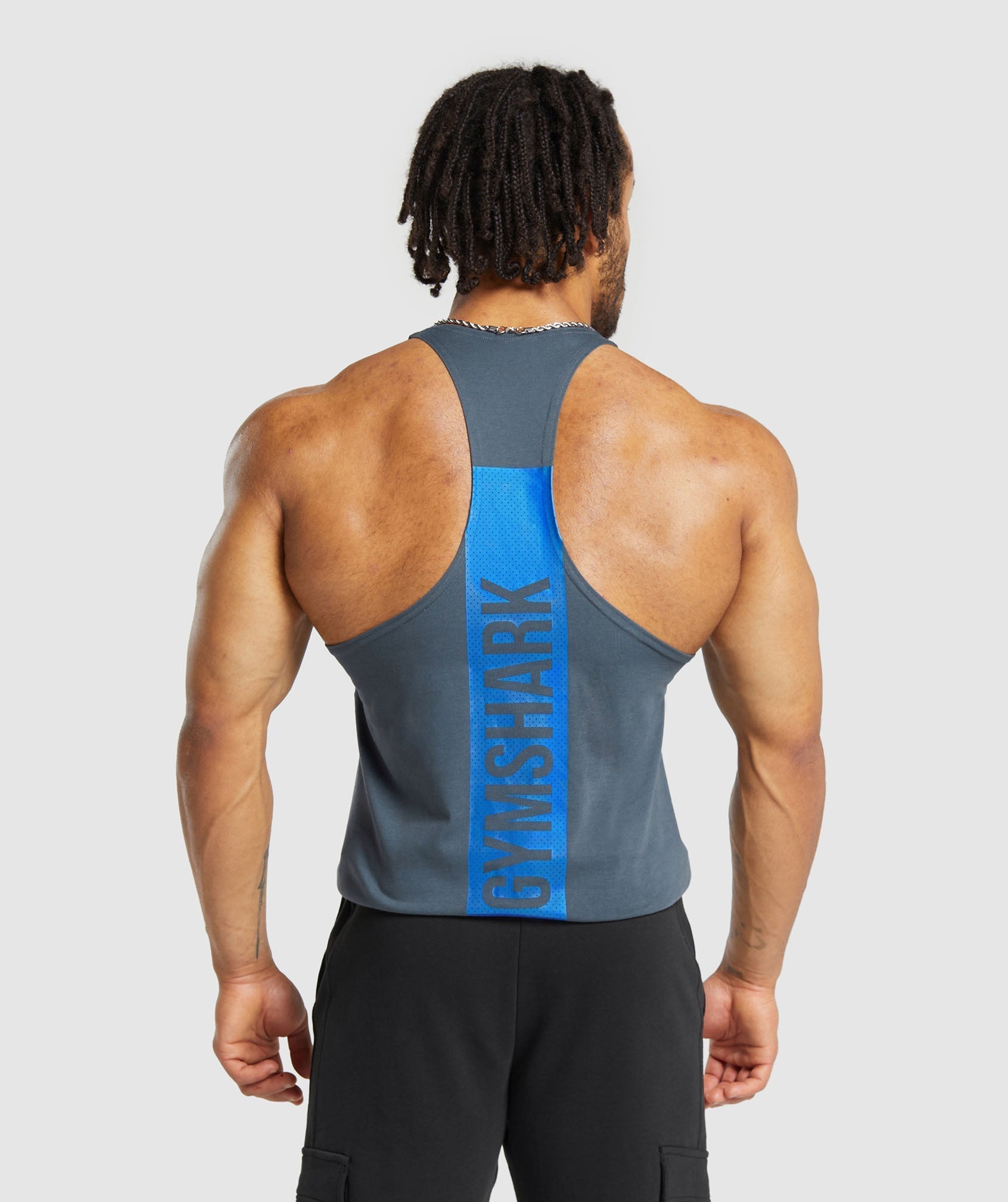 Gymshark Bold Stringer - Titanium Blue