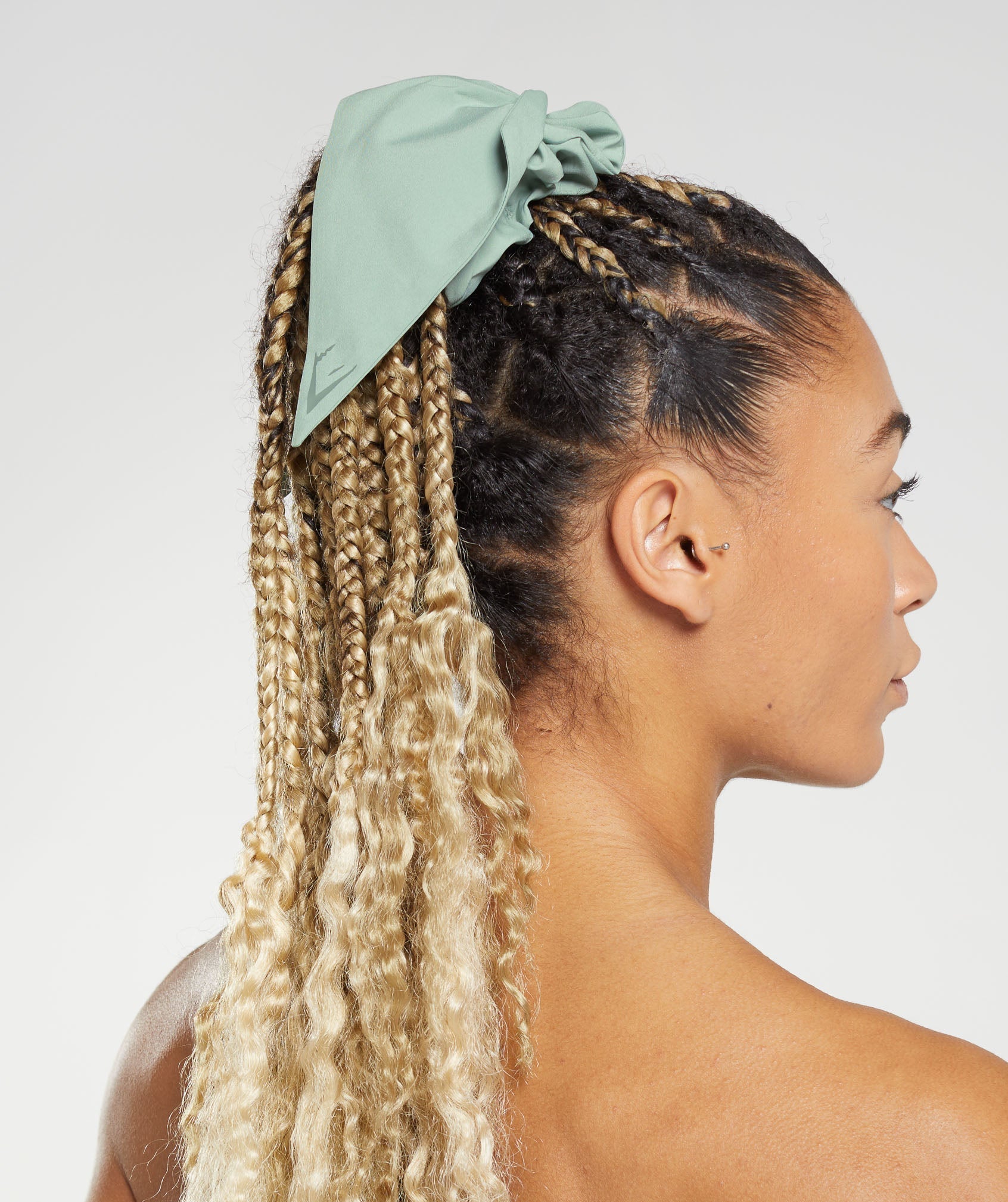 Gymshark Bow Scrunchie - Desert Sage Green