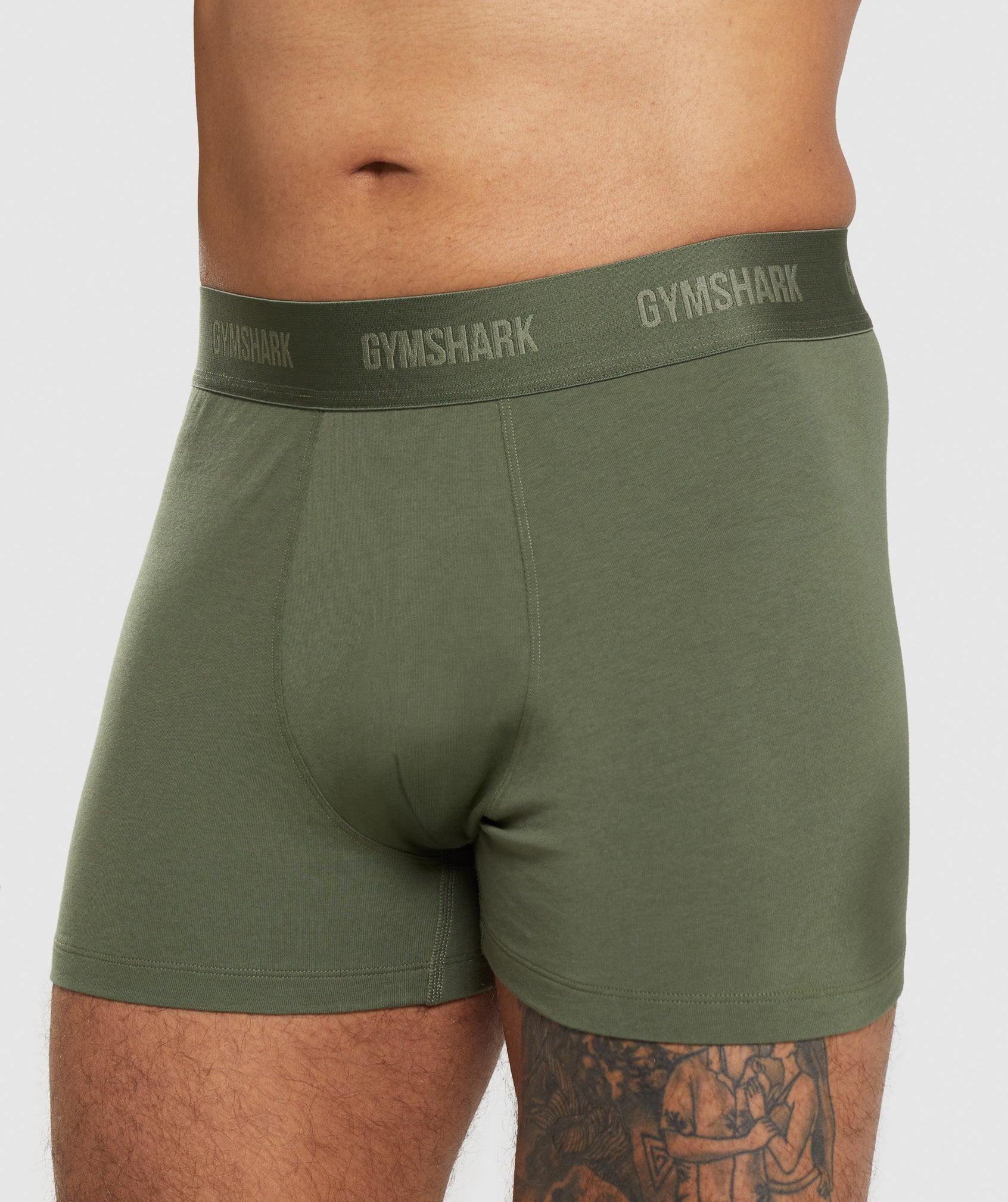 Gymshark Boxers 2pk - Core Olive/Navy