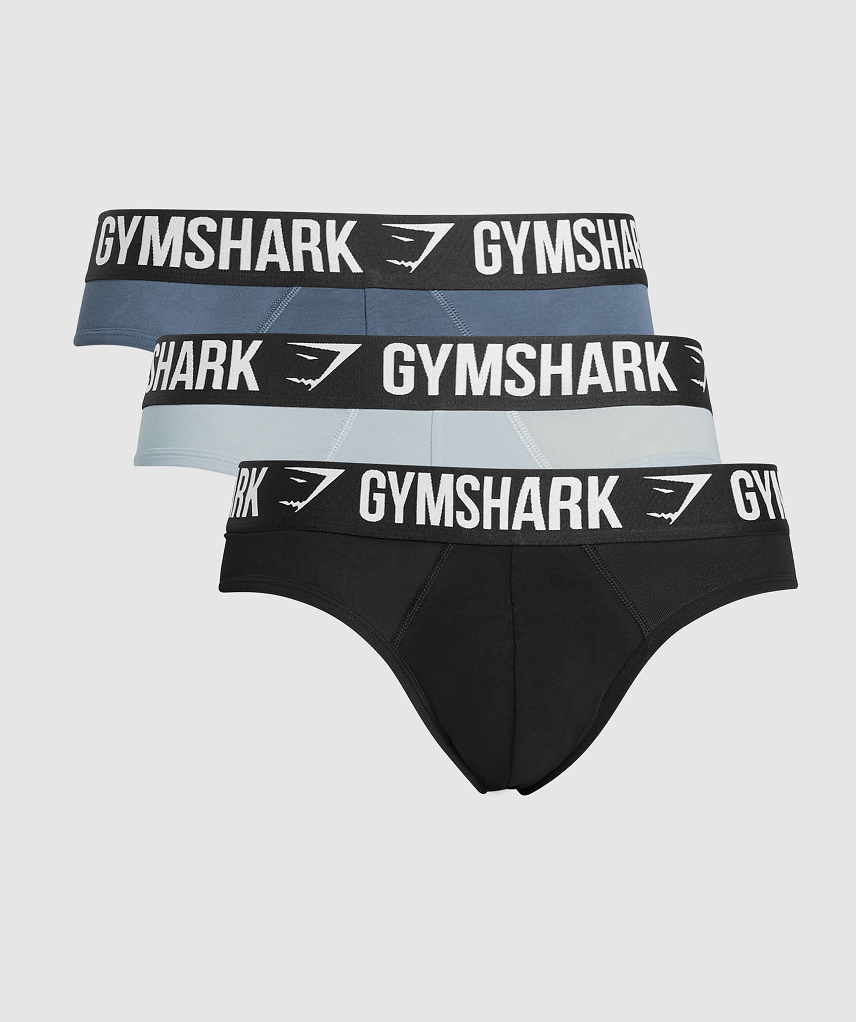 Gymshark Brief 3PK - Denim Grey/Titanium Blue/Black