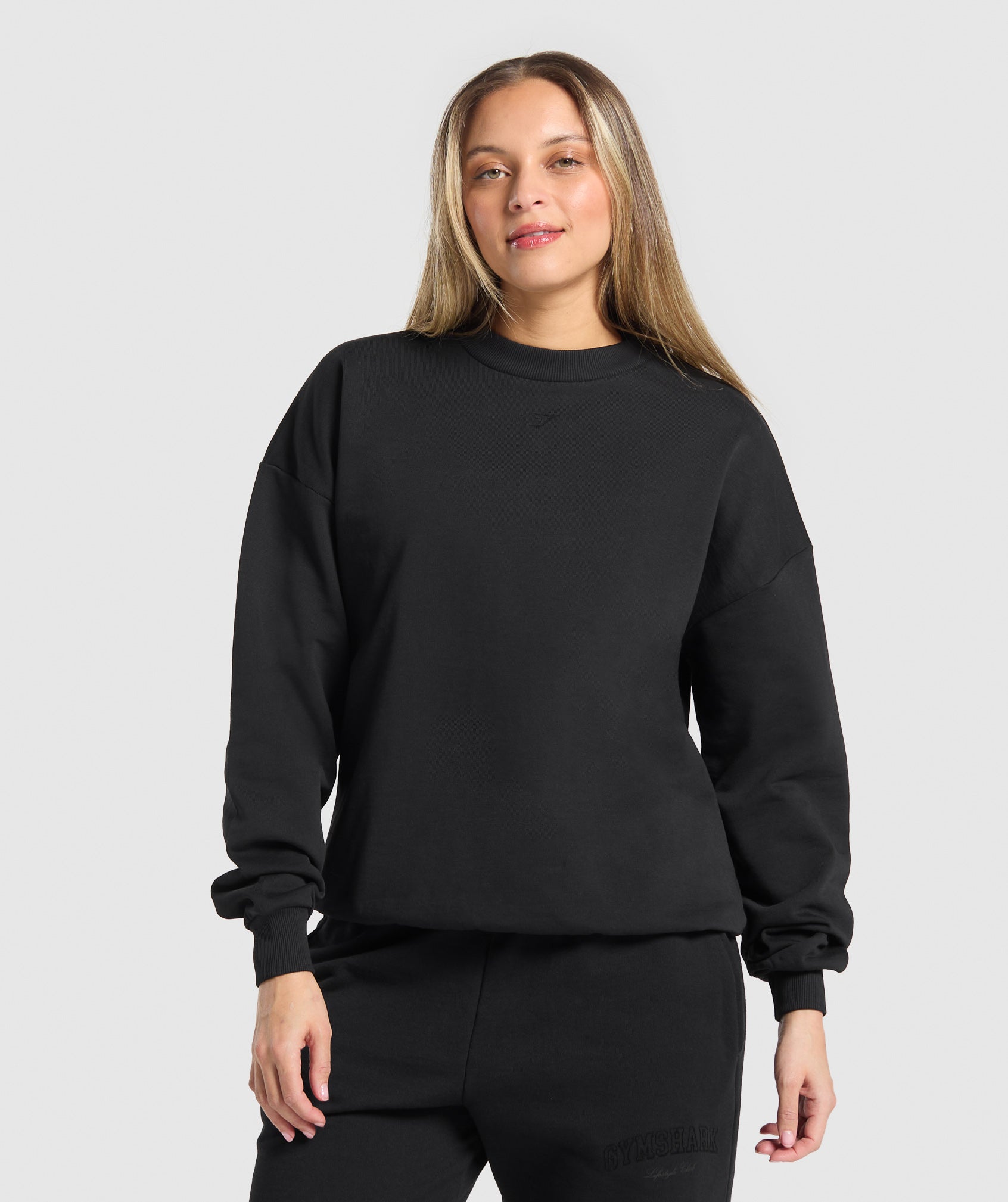 Gymshark Campus Classics Graphic Sweatshirt - Black