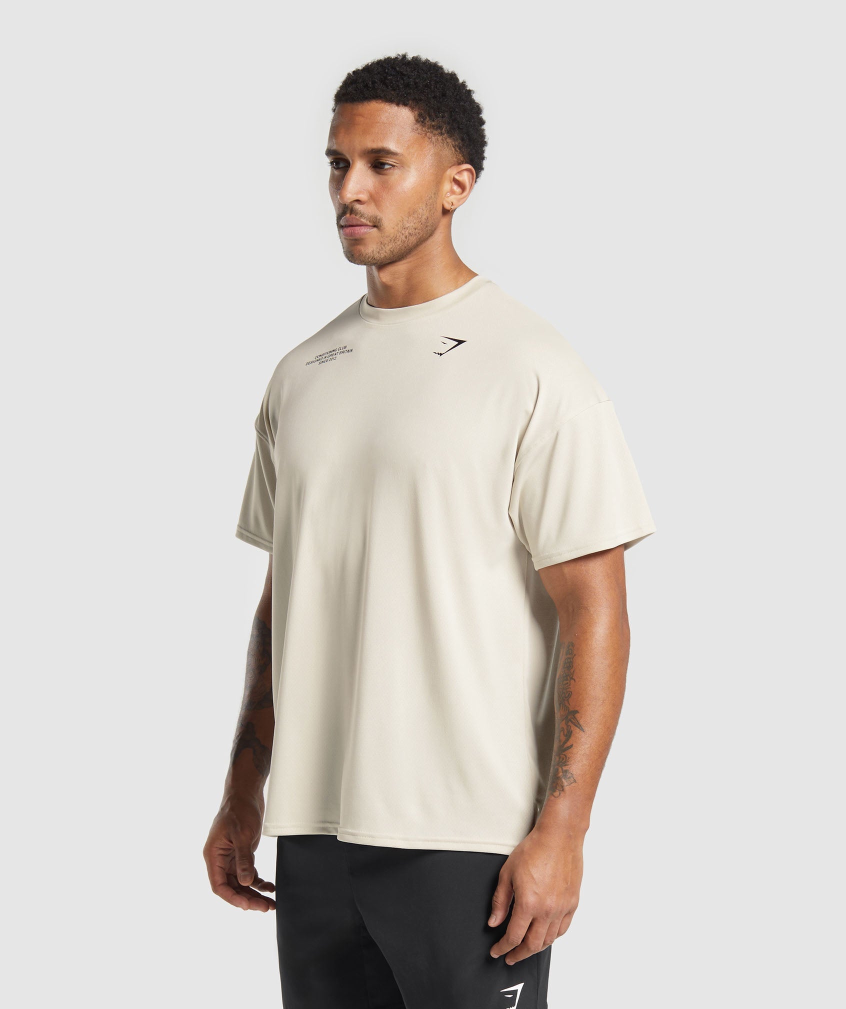 Gymshark Conditioning Club Oversized T-Shirt - Pebble Grey