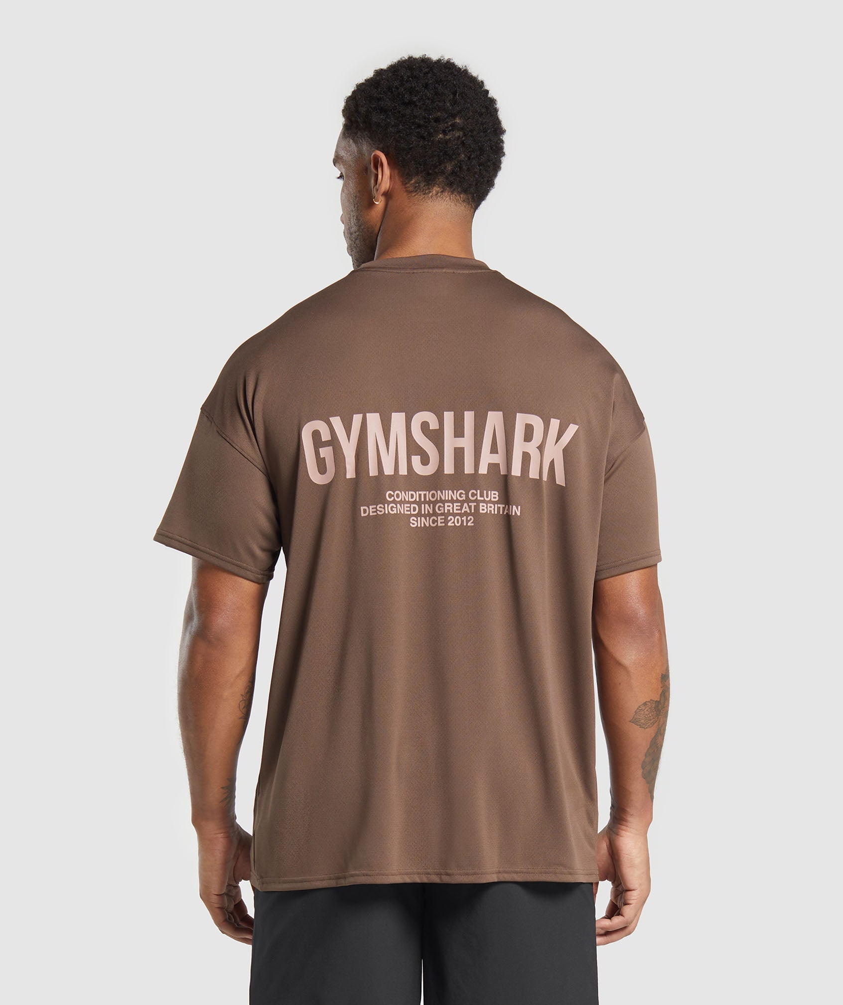 Gymshark Conditioning Club Oversized T-Shirt - Walnut Brown