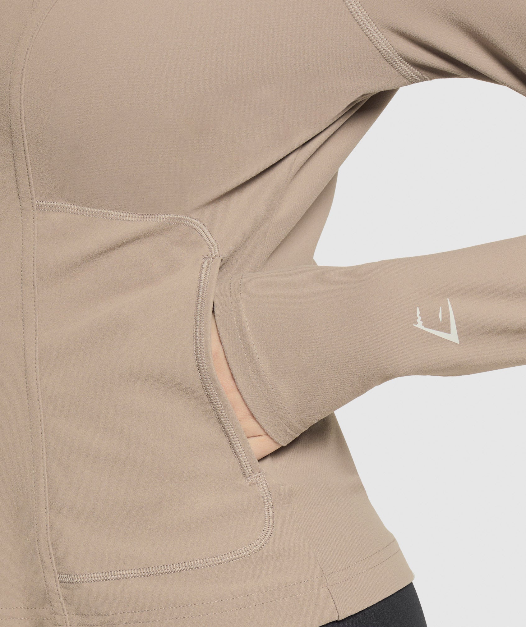 Gymshark Conditioning Full Zip Jacket - Lifestyle Brown
