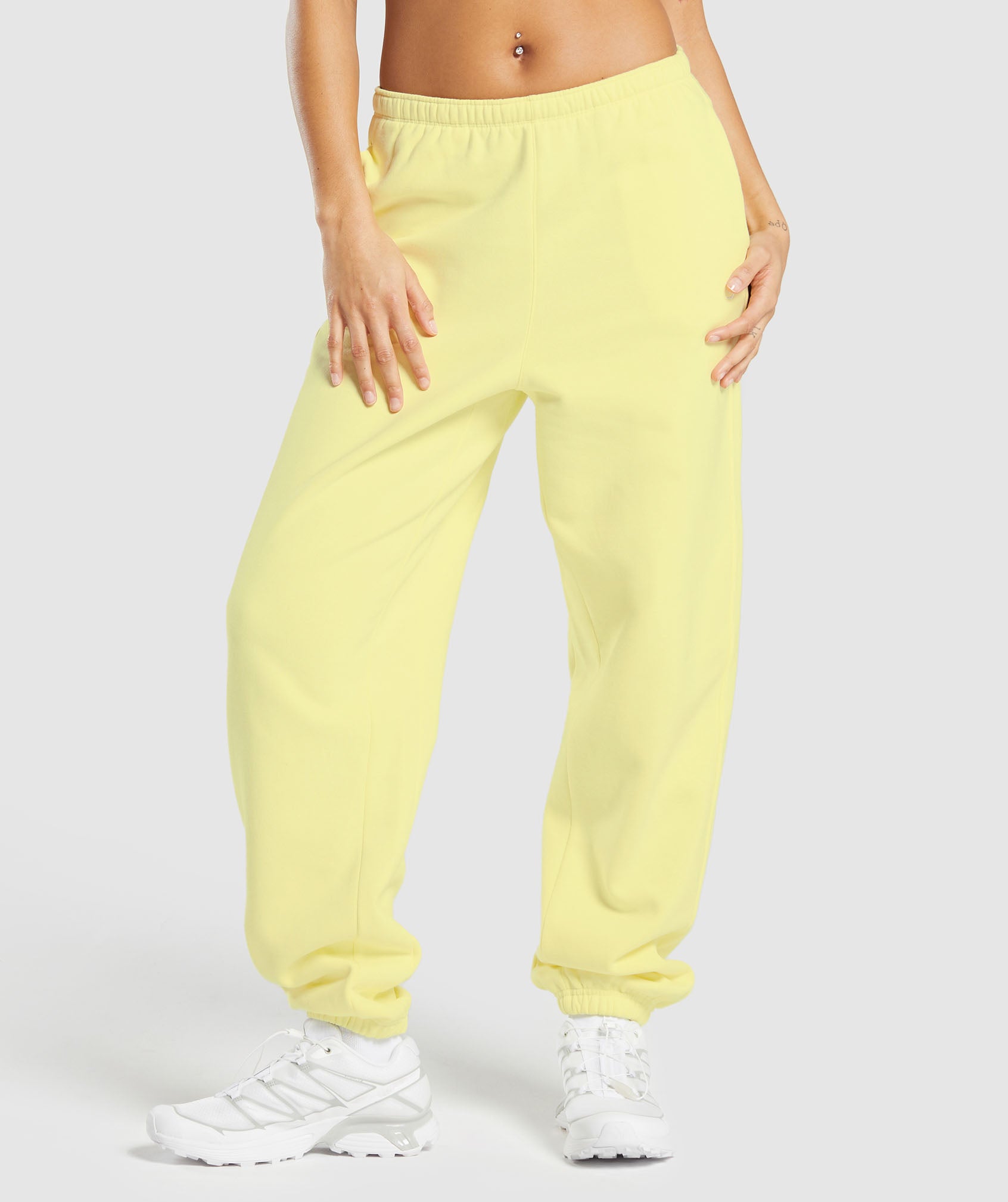 Gymshark Cosy Fleece Joggers - Refresh Yellow