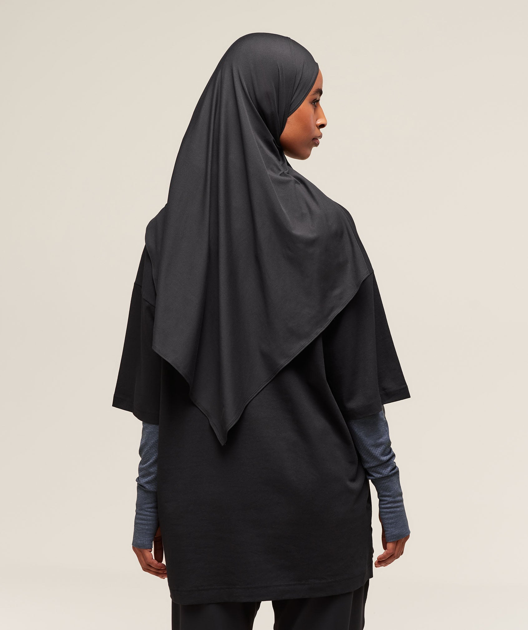 Gymshark Covered Longline Cotton T-Shirt - Black