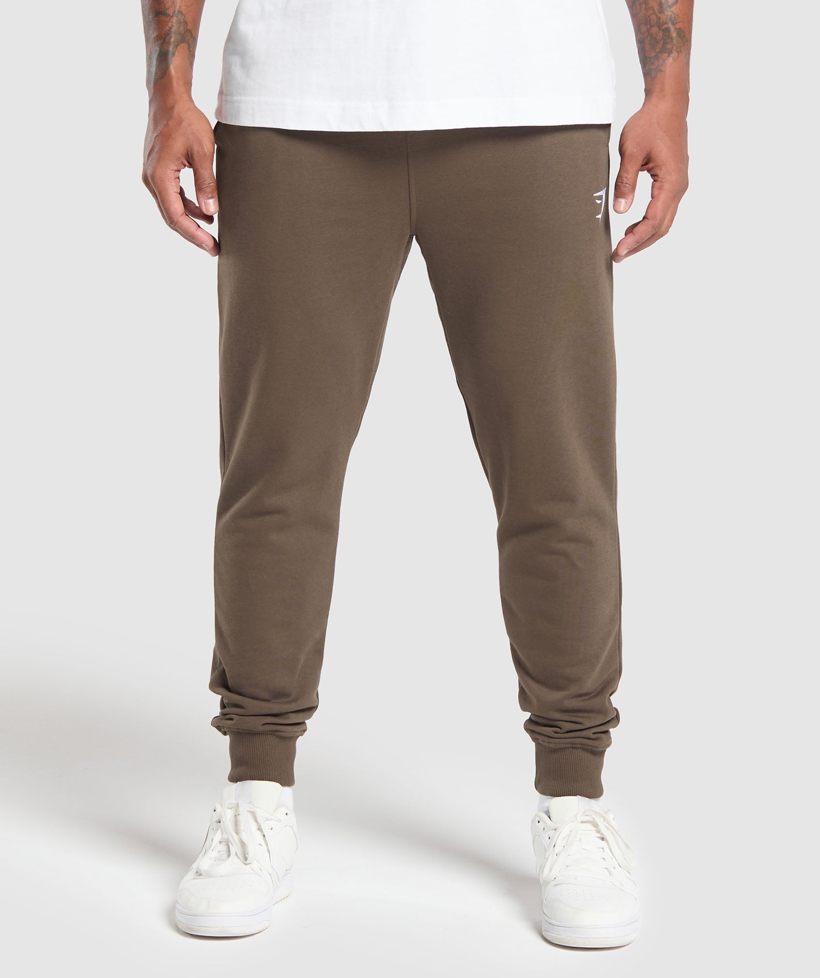 Gymshark Crest Joggers - Walnut Brown