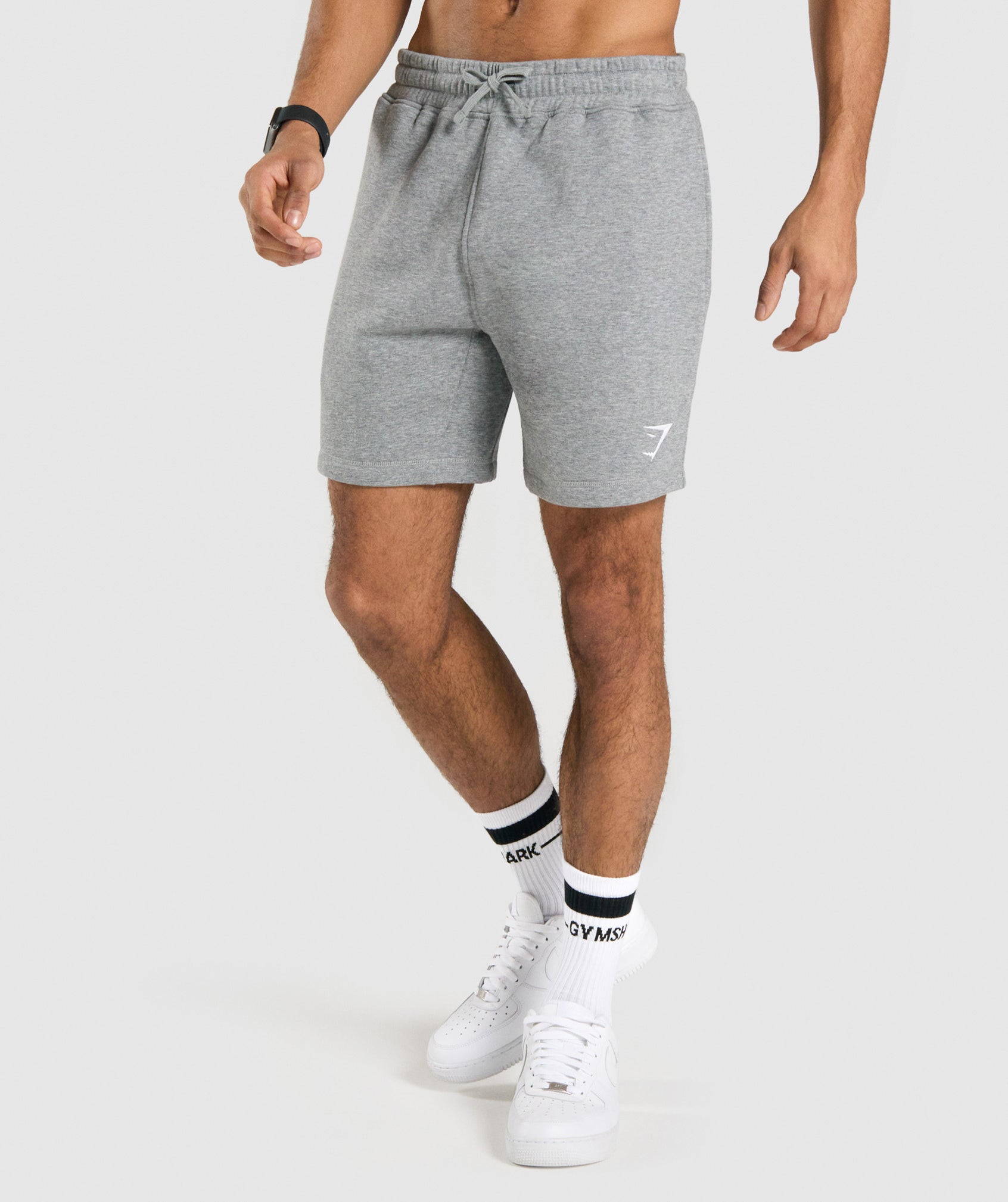 Gymshark Crest Shorts - Charcoal Marl