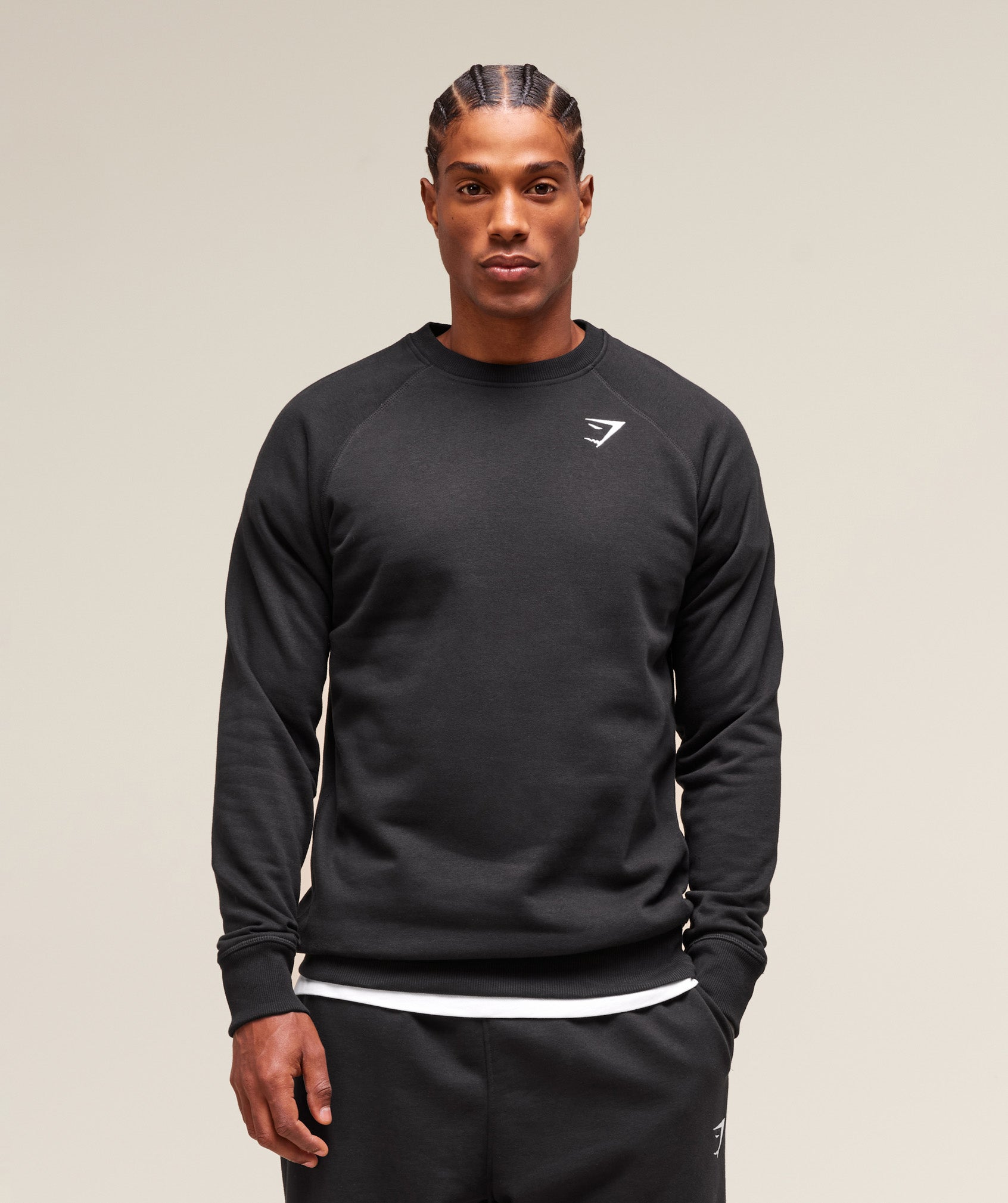 Gymshark Crest Sweatshirt - Black