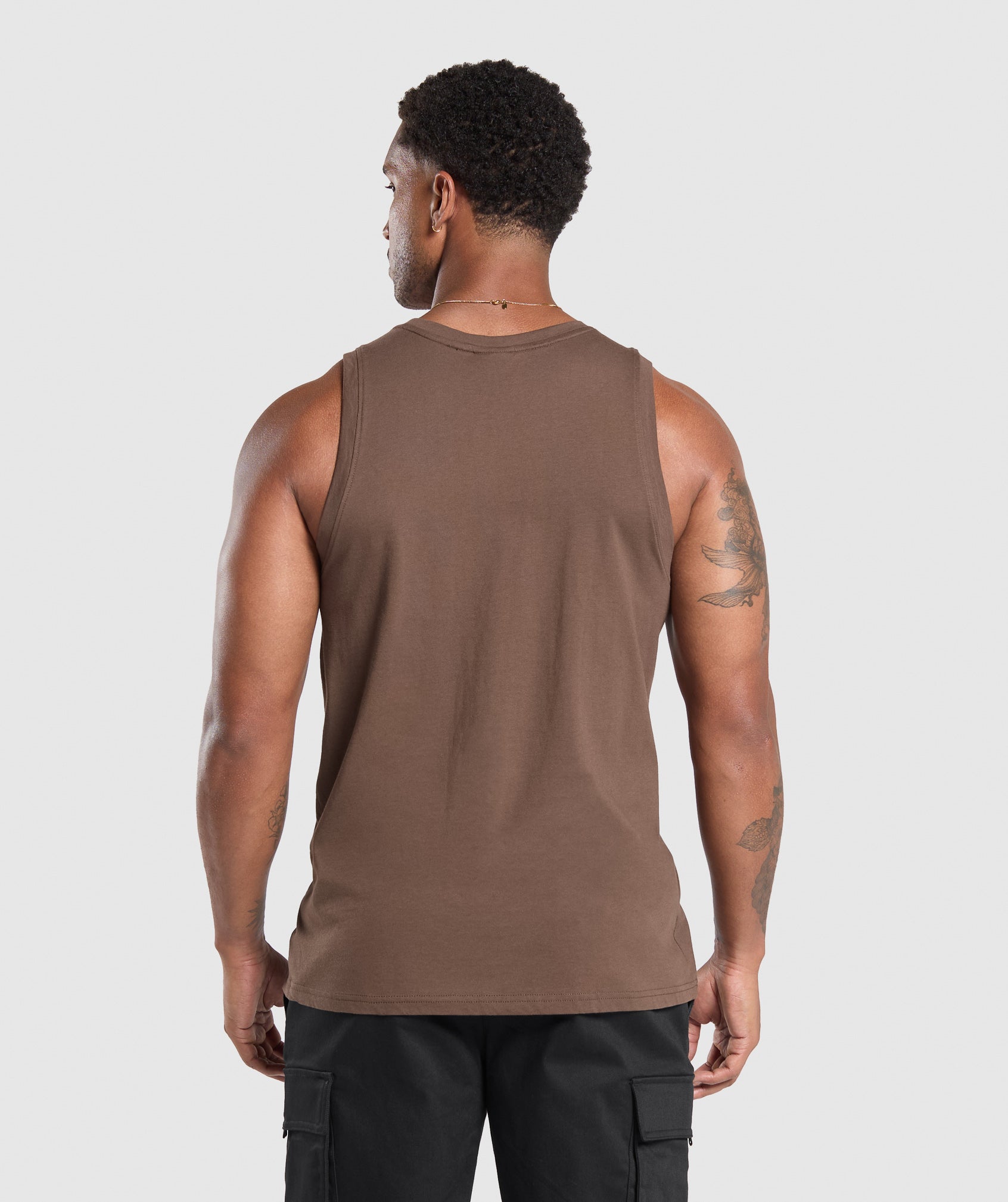 Gymshark Crest Tank - Walnut Brown