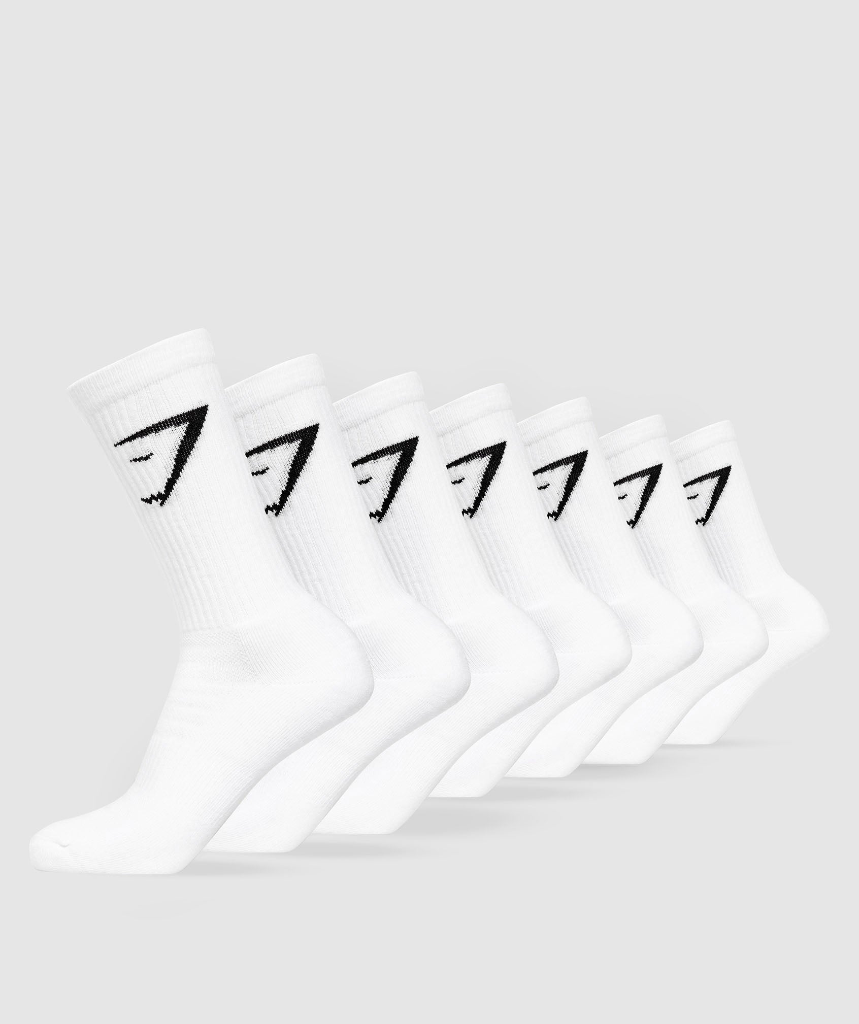 Gymshark Crew Socks 7pk - White