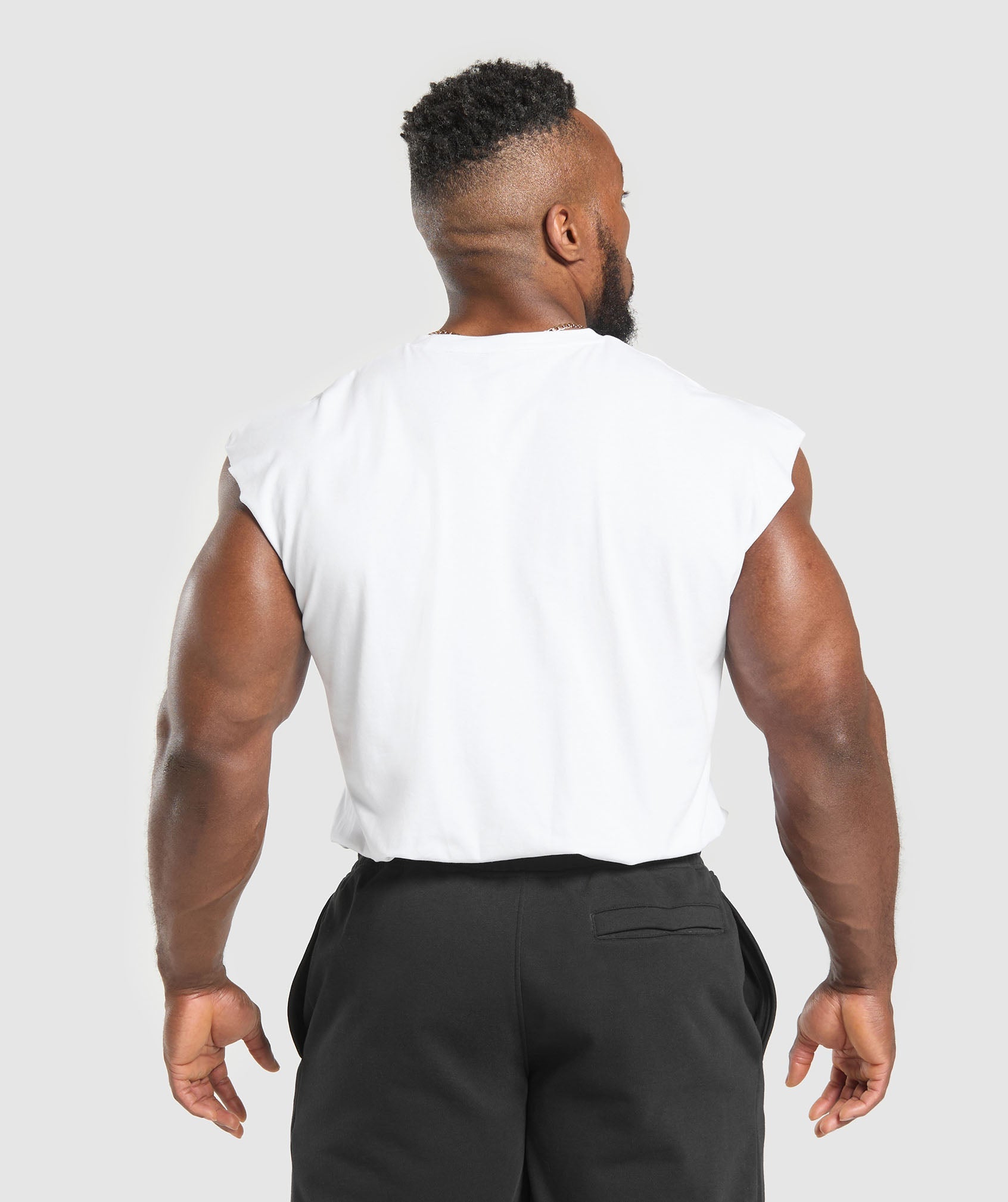 Gymshark Critical Cut Off Tank - White