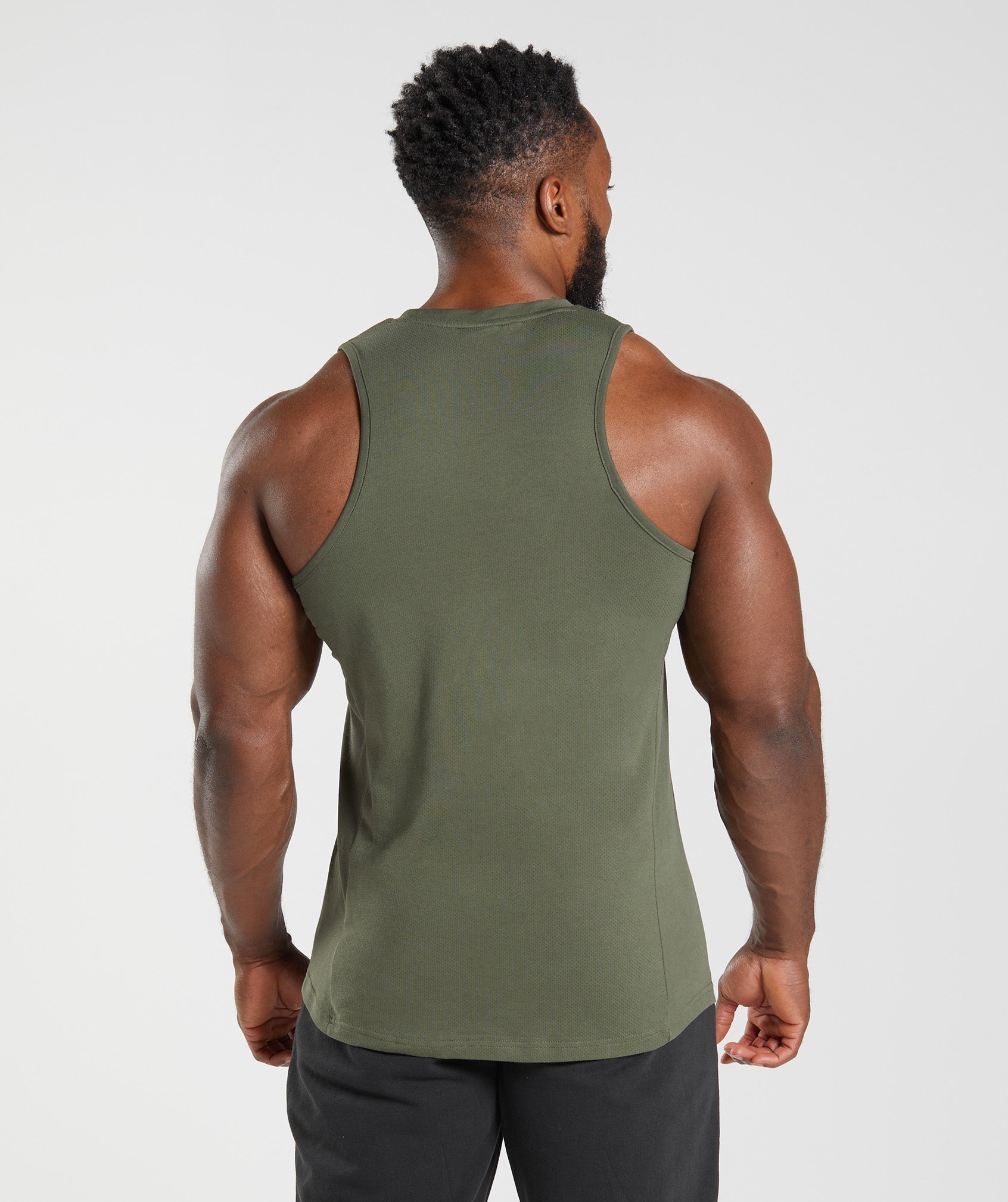 Gymshark React Tank - Core Olive