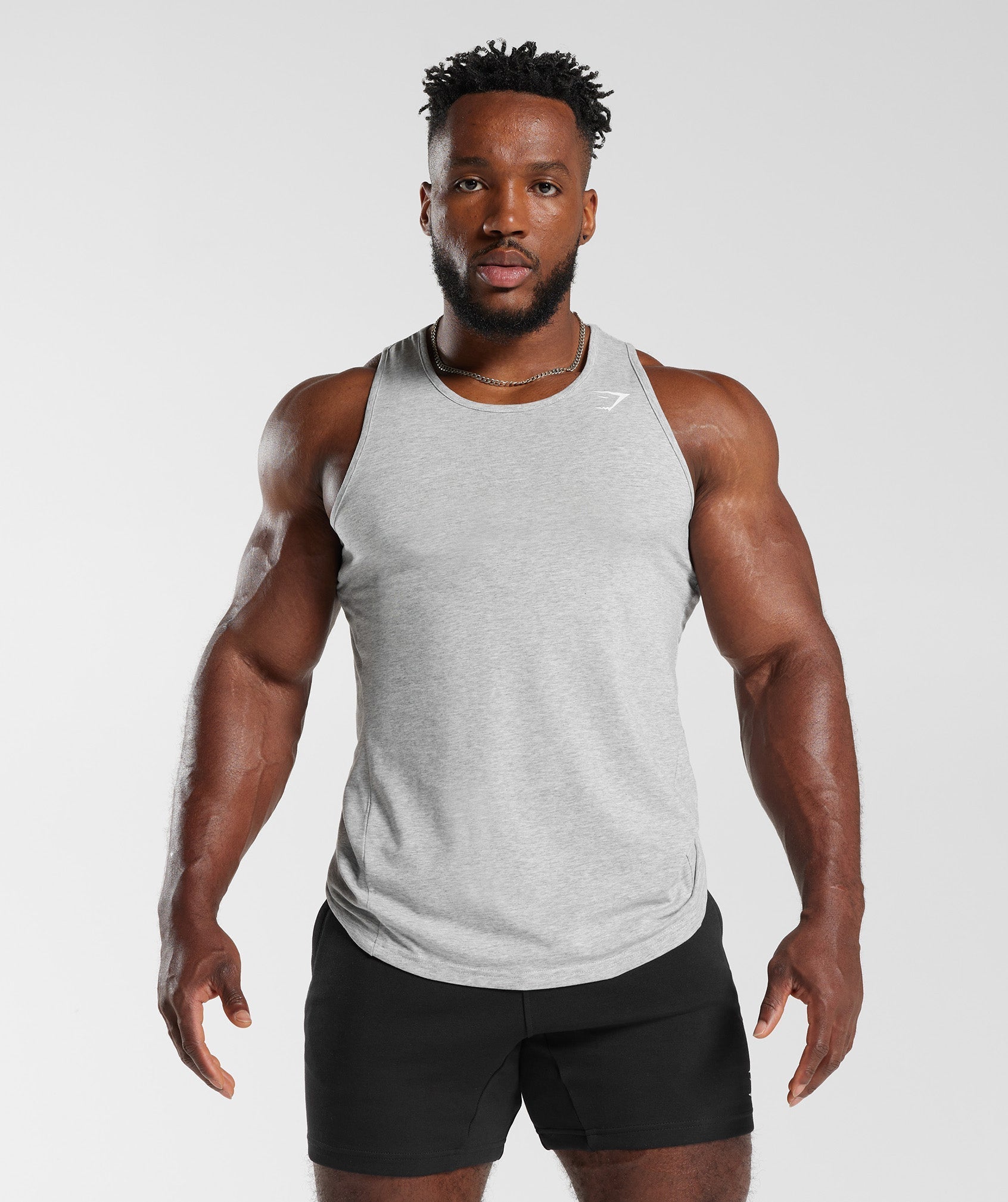 Gymshark Critical Tank - Light Grey Marl