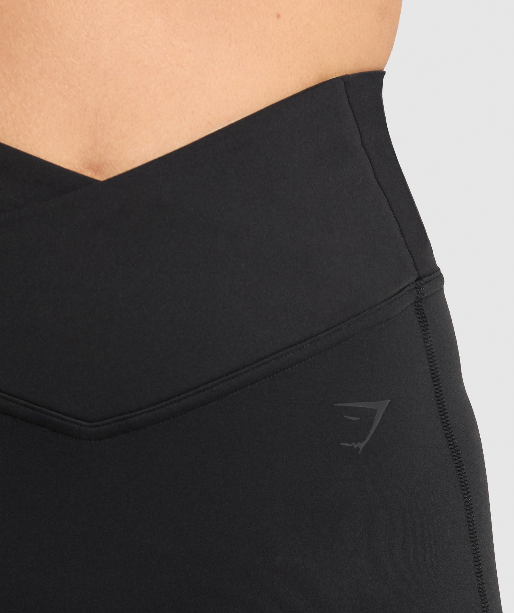 Gymshark Crossover Flared Leggings - Black