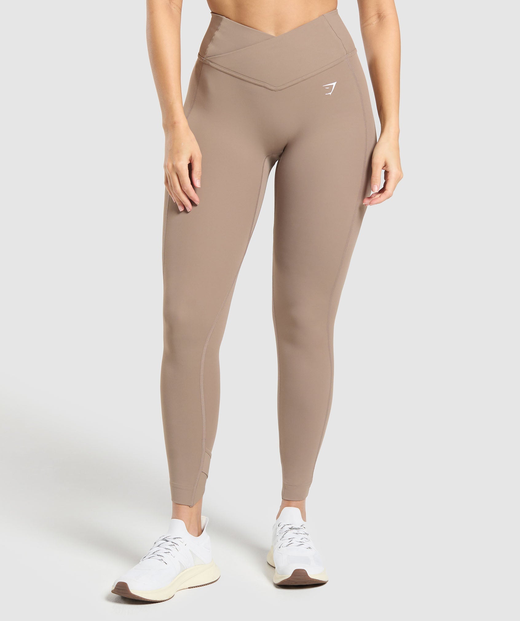 Gymshark Crossover Leggings - Lifestyle Brown