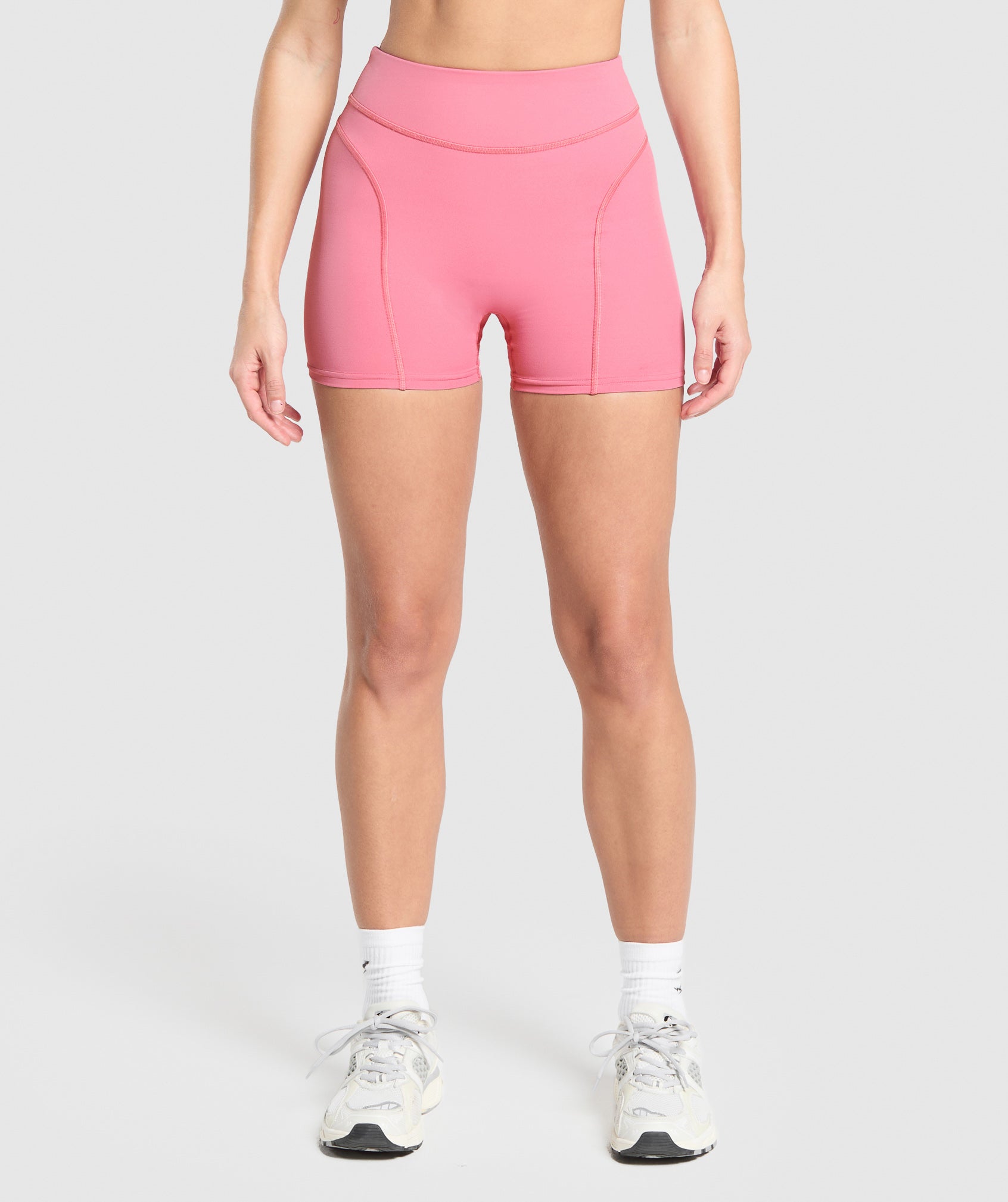 Dipped Waistband Shorts - Sunset Pink