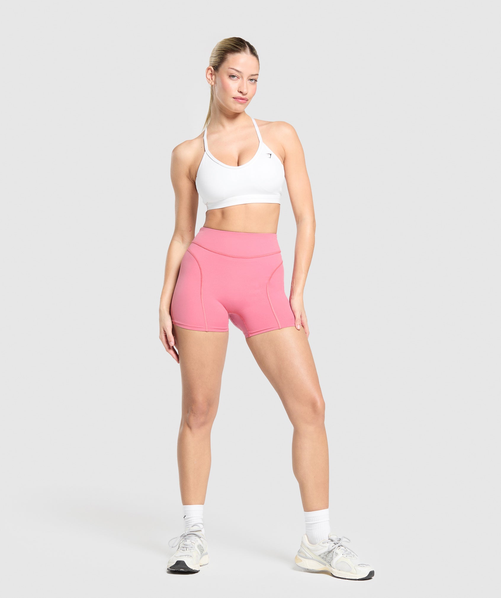 Dipped Waistband Shorts - Sunset Pink