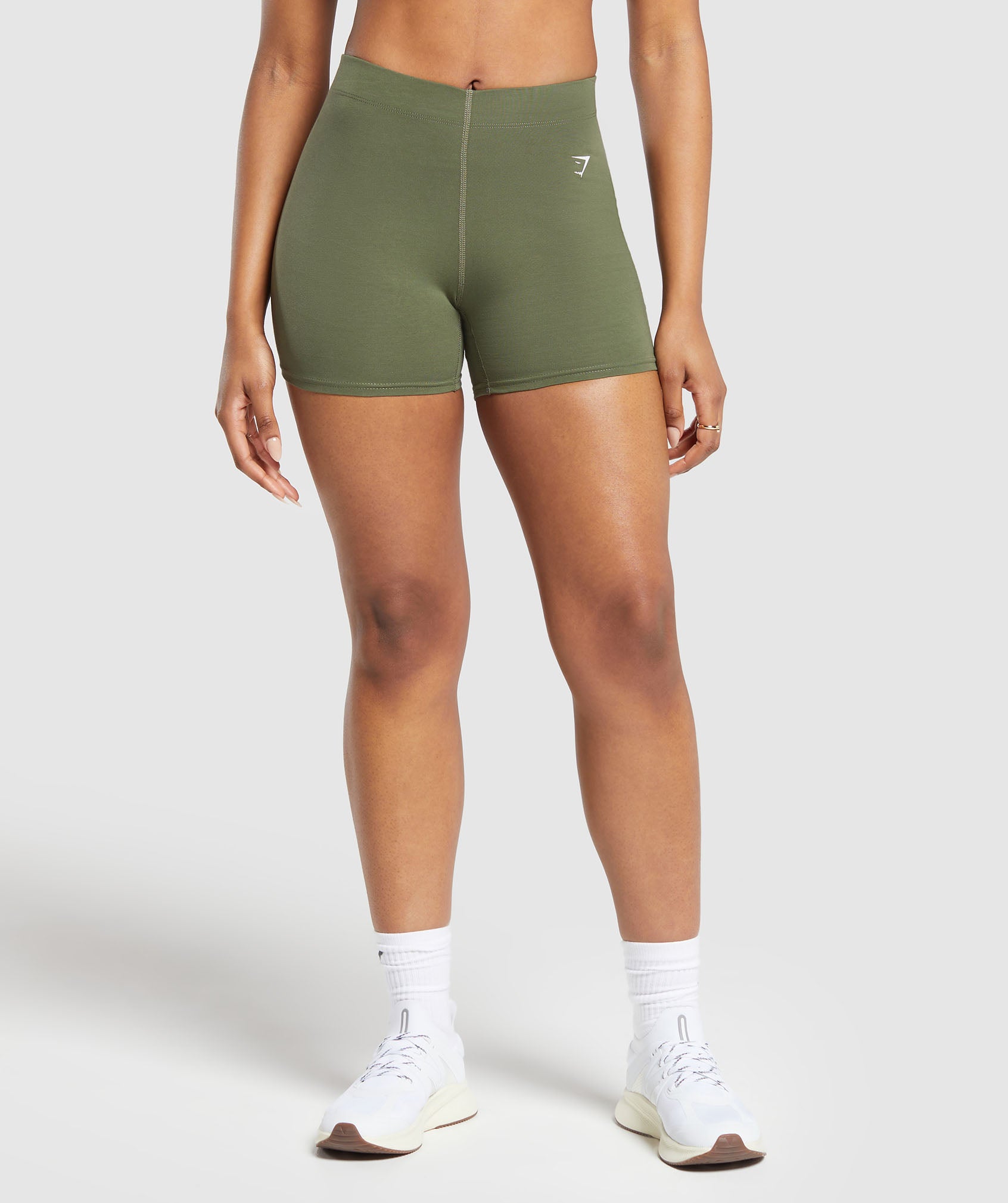 Gymshark Everyday Cotton Shorts - Core Olive