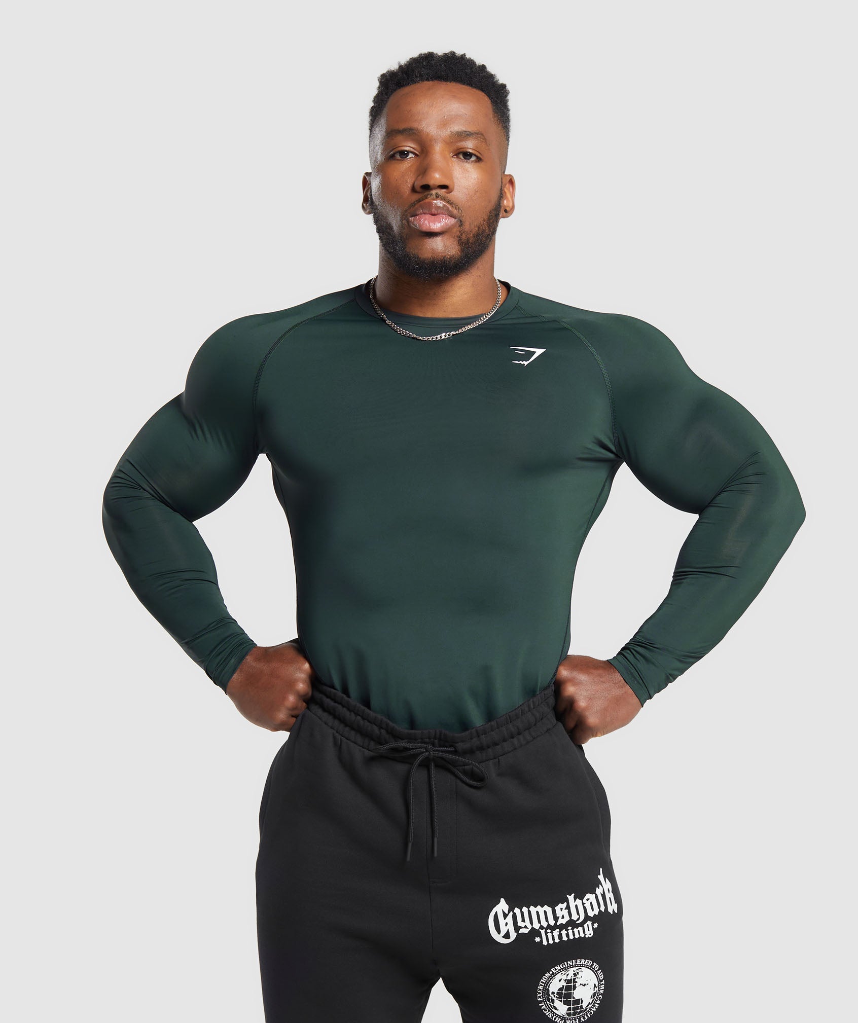 Gymshark Element Baselayer Long Sleeve T-Shirt - Darkest Teal