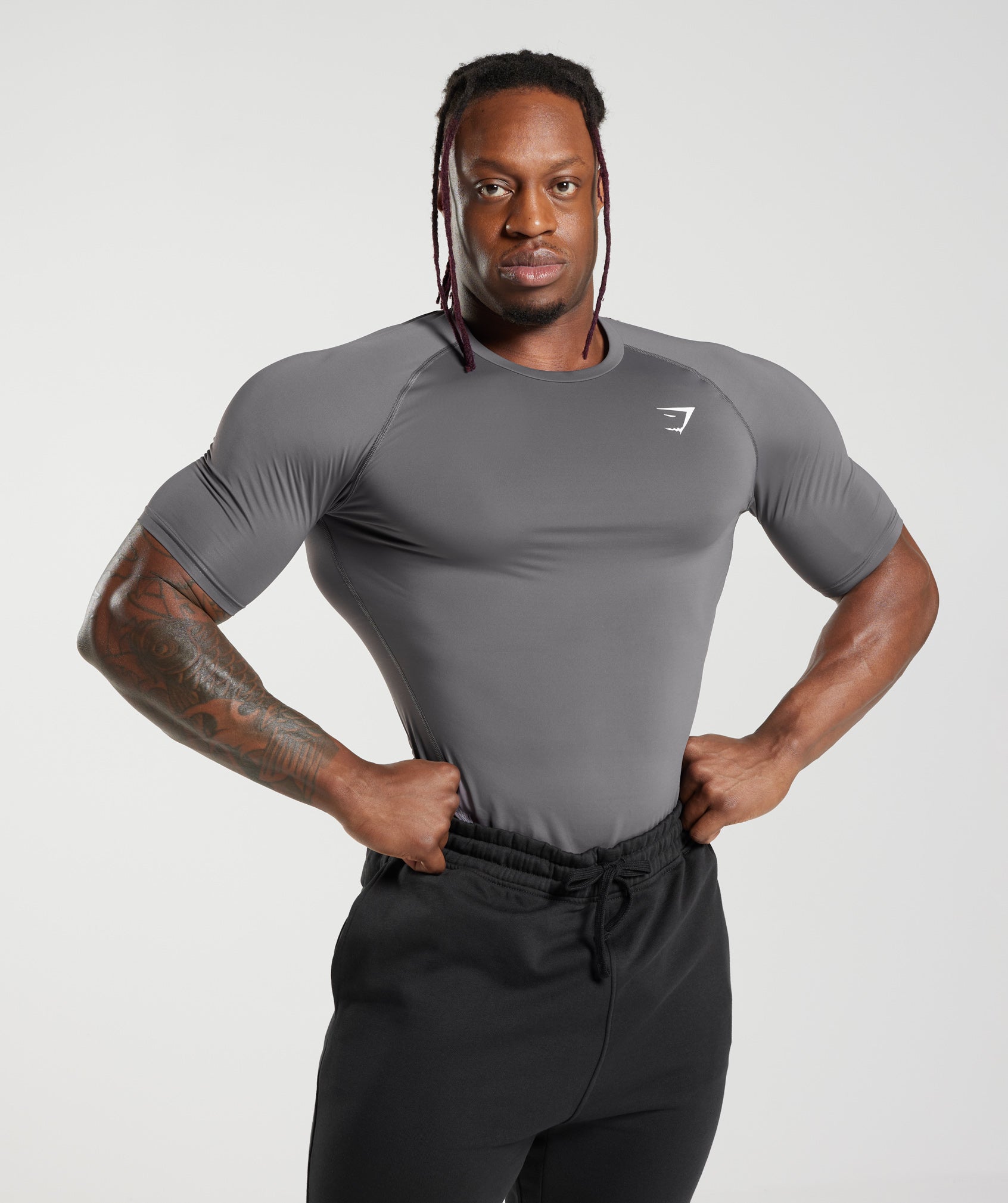 Gymshark Element Baselayer T-Shirt - Silhouette Grey