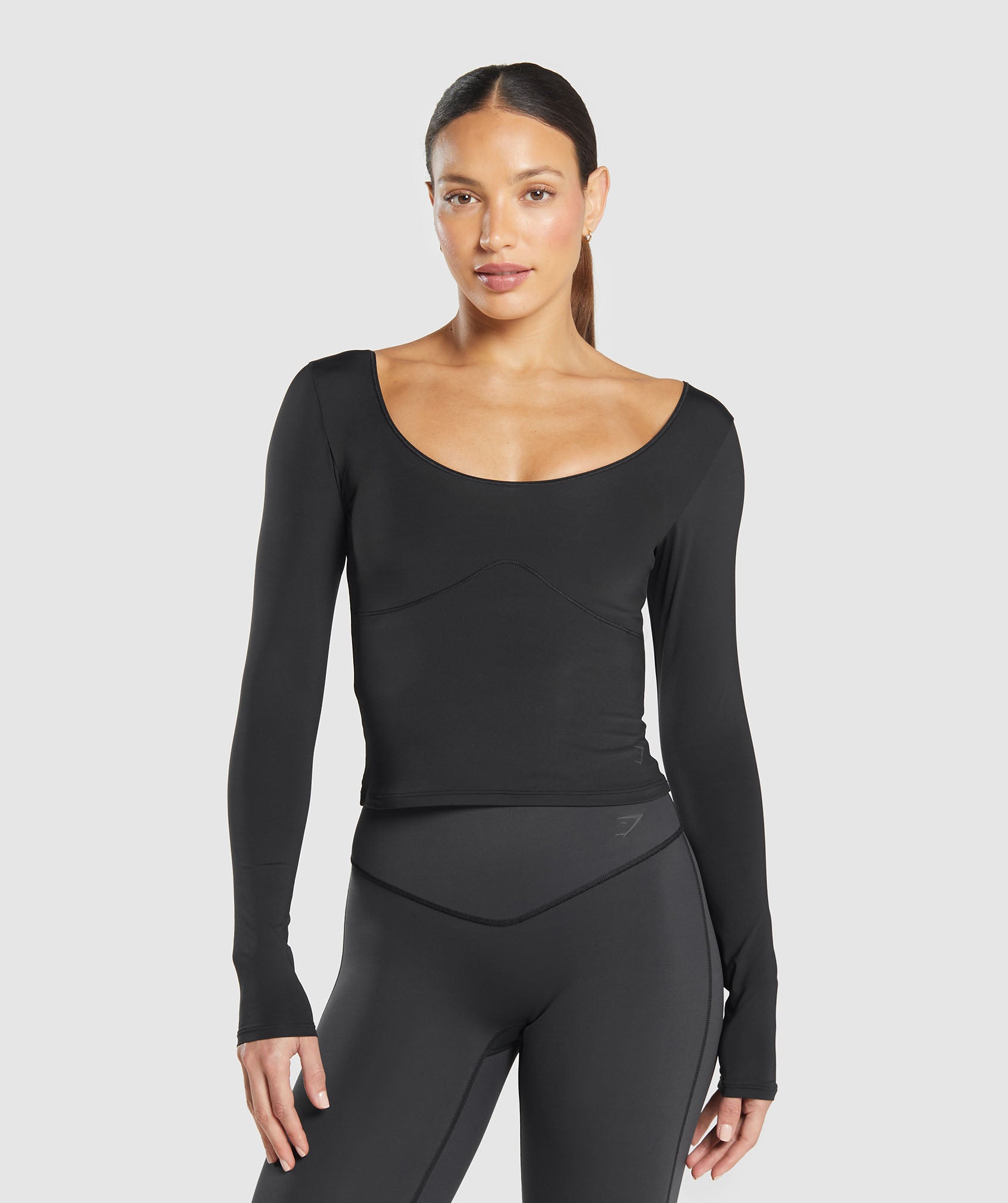 Gymshark Elevate Long Sleeve Top - Black