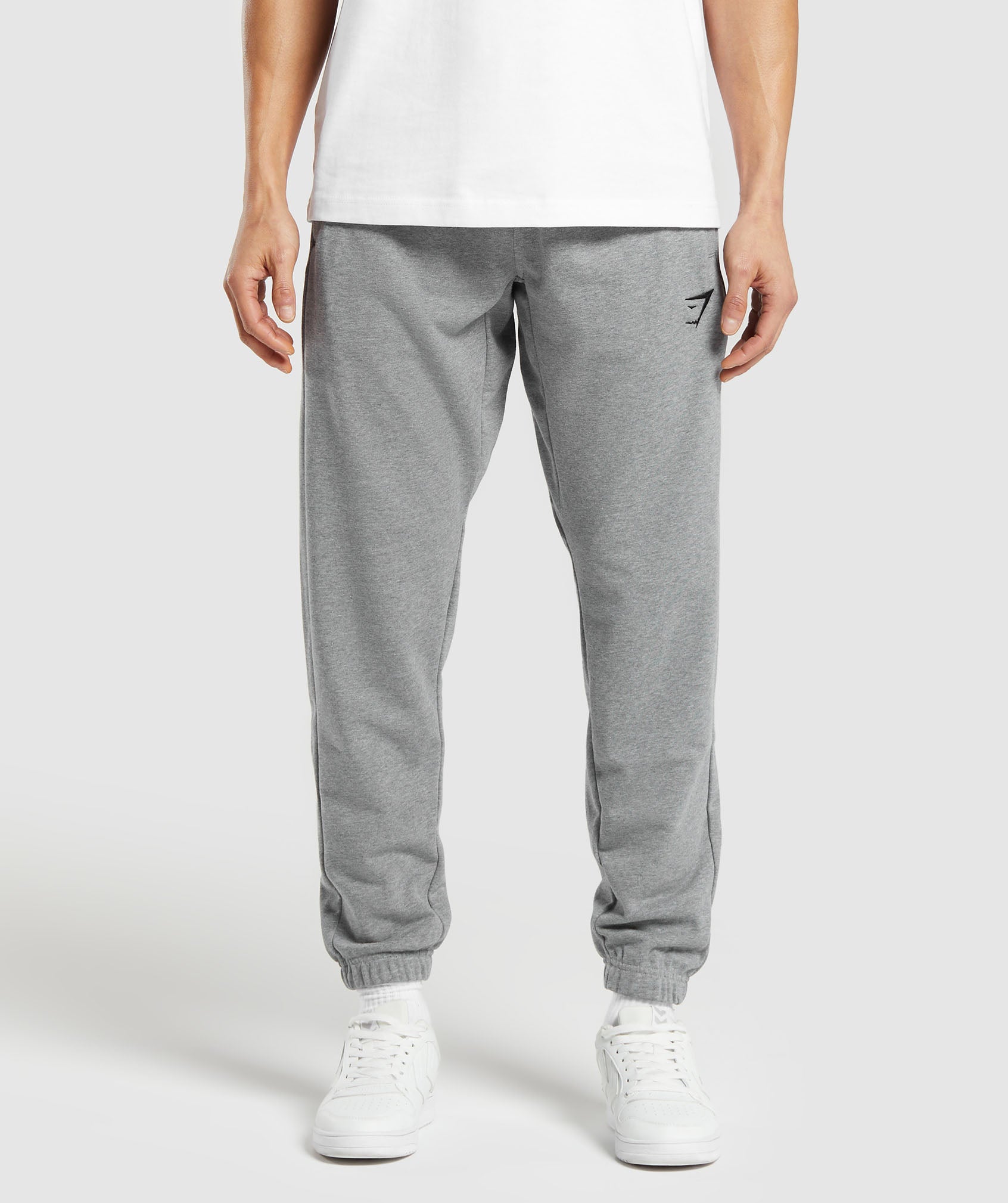 Gymshark Essential Oversized Joggers - Charcoal Grey Marl