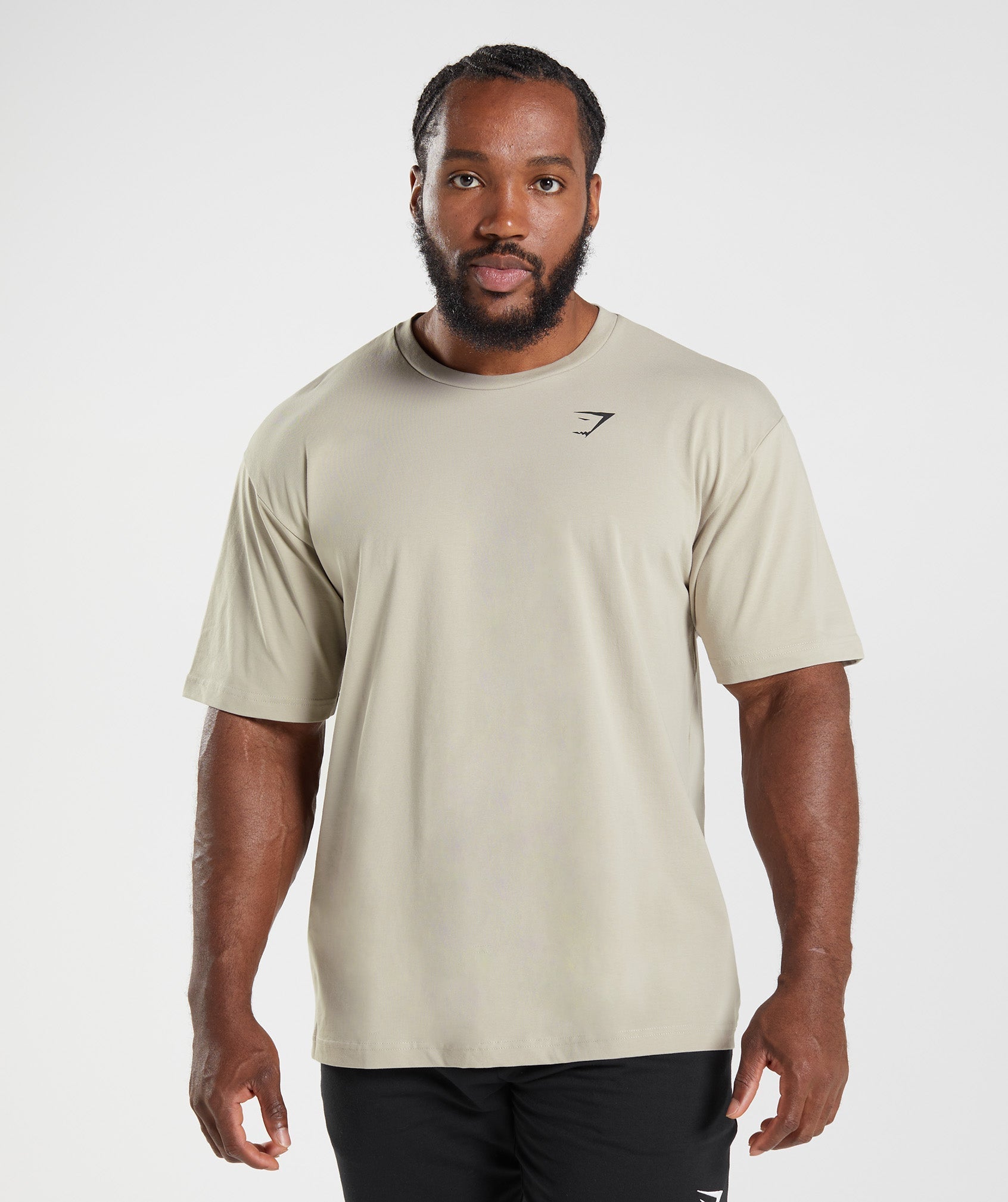 Gymshark Essential Oversized T-Shirt - Pebble Grey
