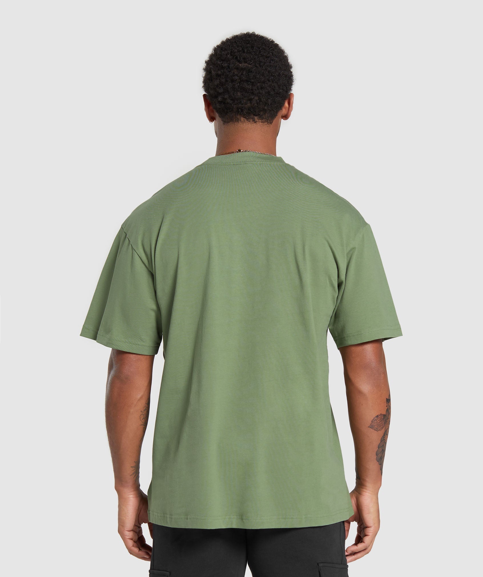 Gymshark Essential Oversized T-Shirt - Force Green