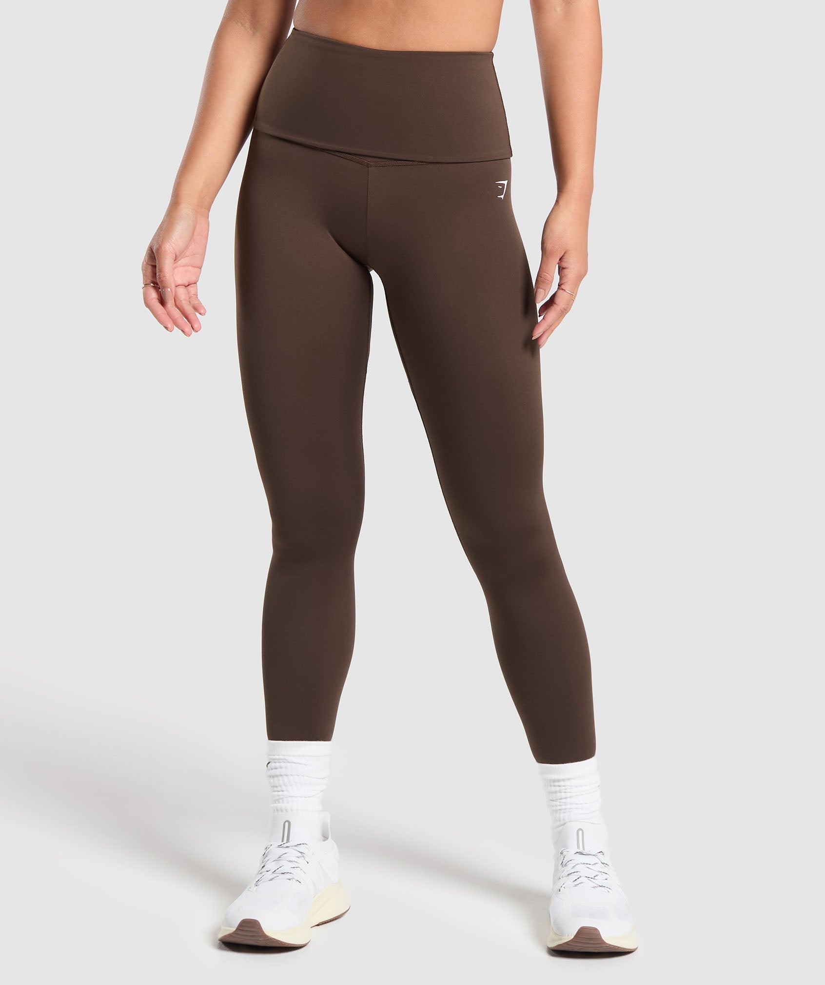 Everyday Foldover Leggings - Archive Brown