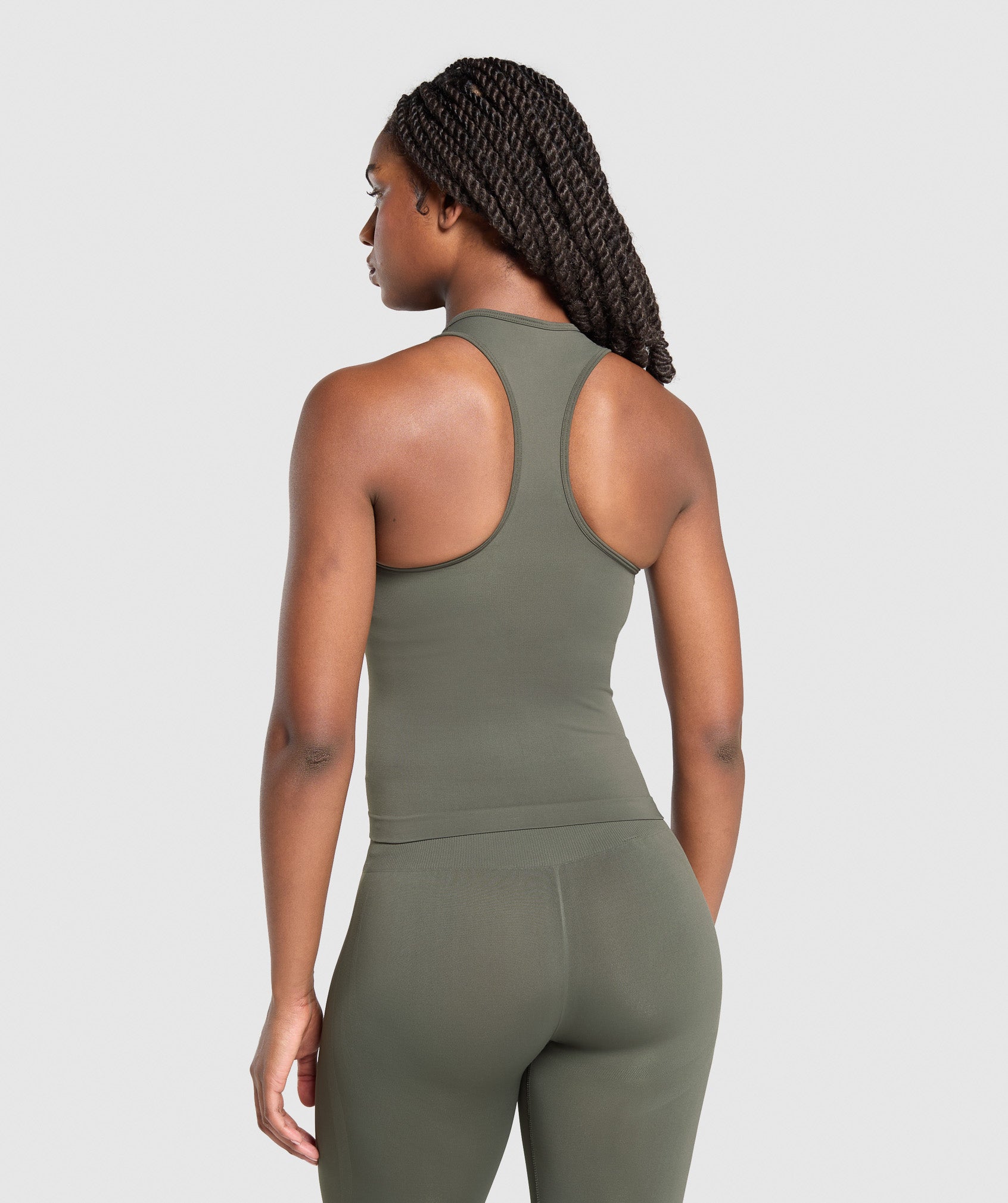 Everyday Seamless Tight Fit Tank - Strength Green