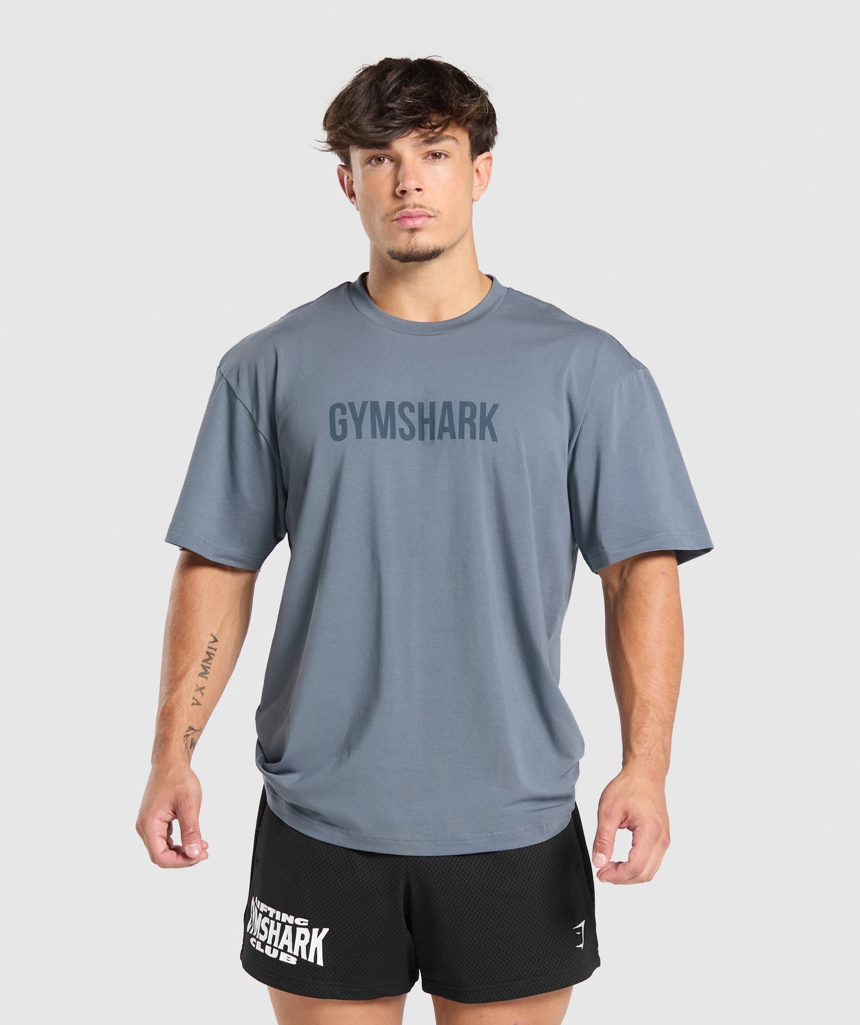 Gymshark Apollo Oversized T-Shirt - Iron Blue