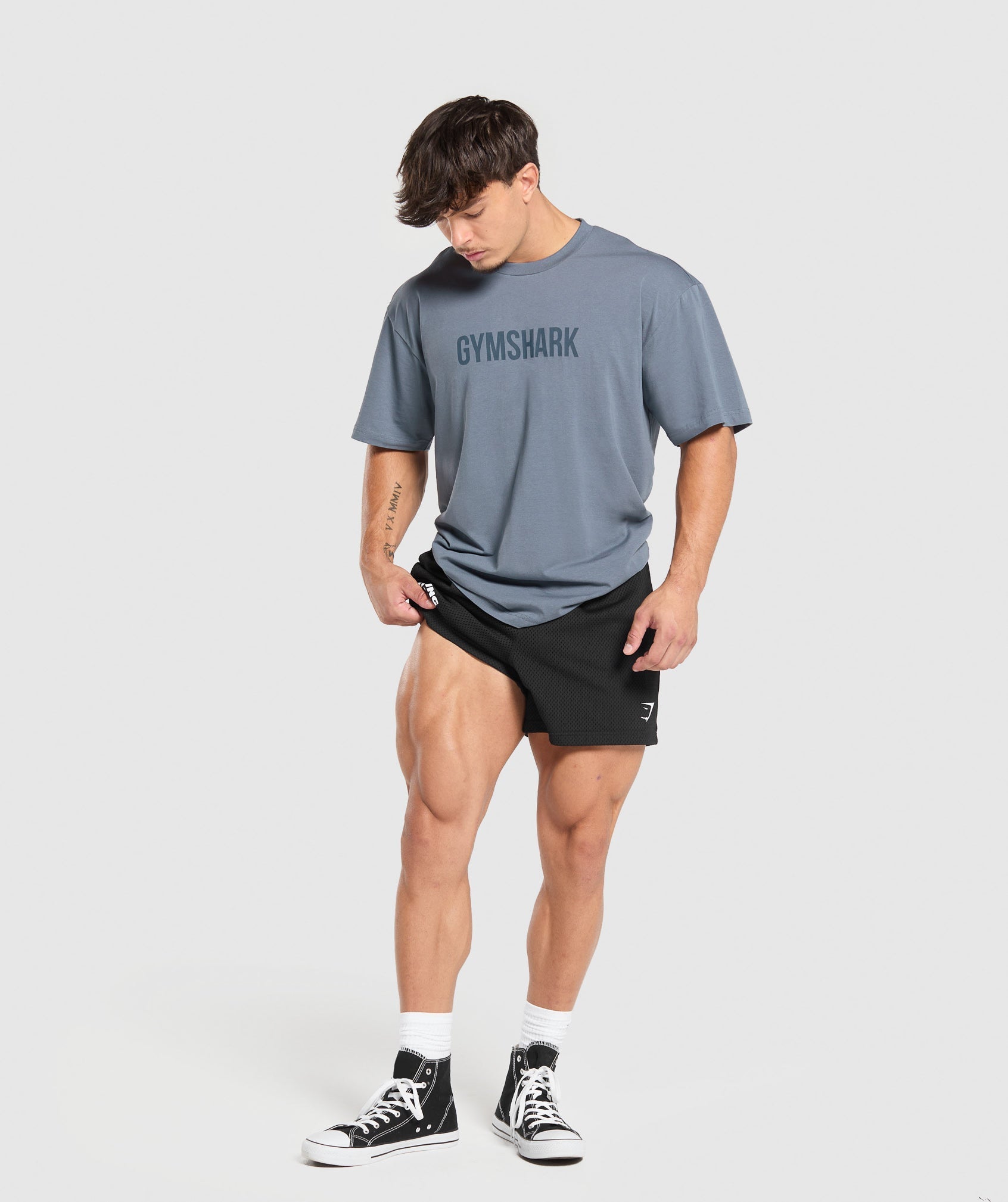 Gymshark Apollo Oversized T-Shirt - Iron Blue