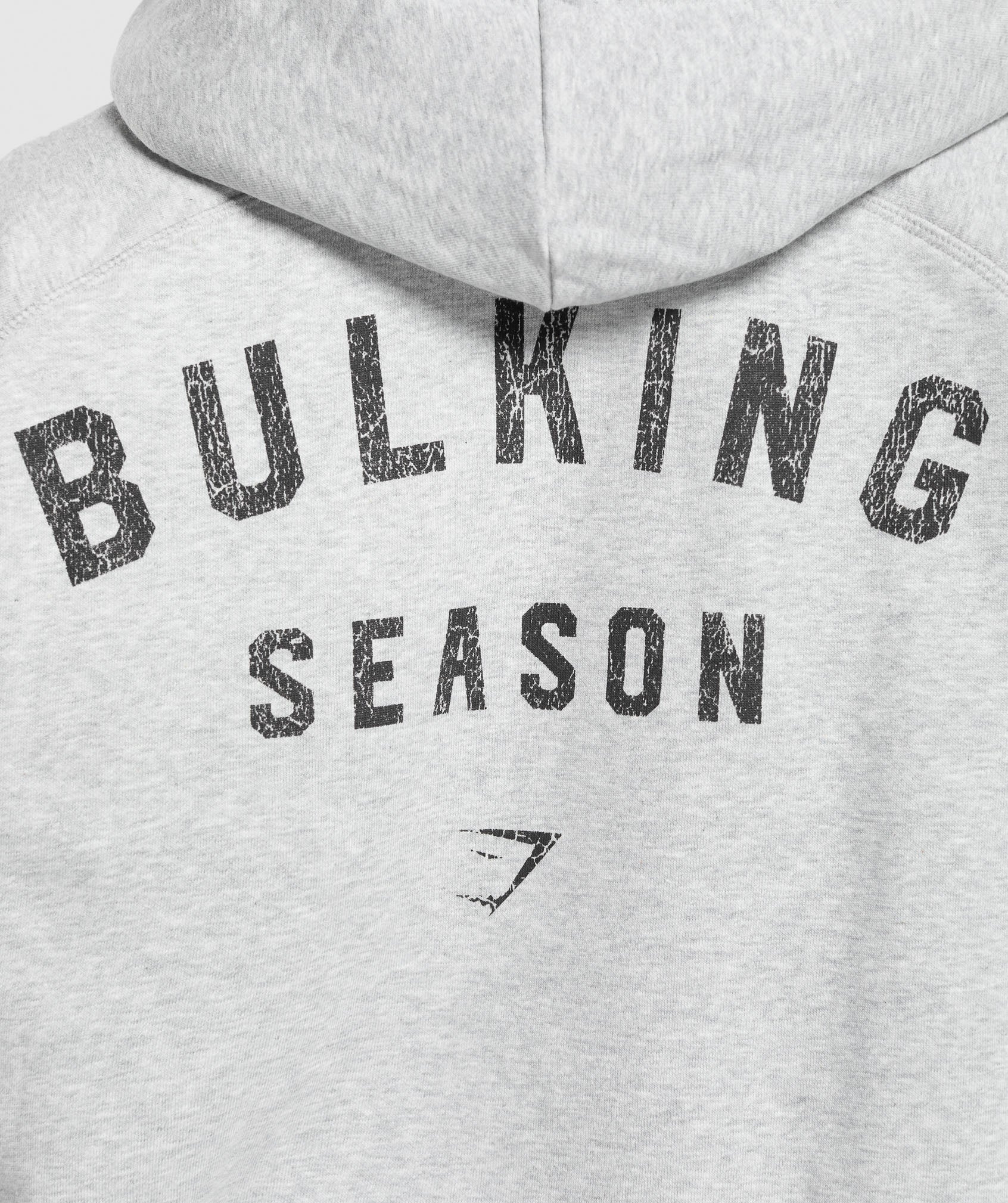 Gymshark Bulking Season Brushed Hoodie - Light Grey Marl