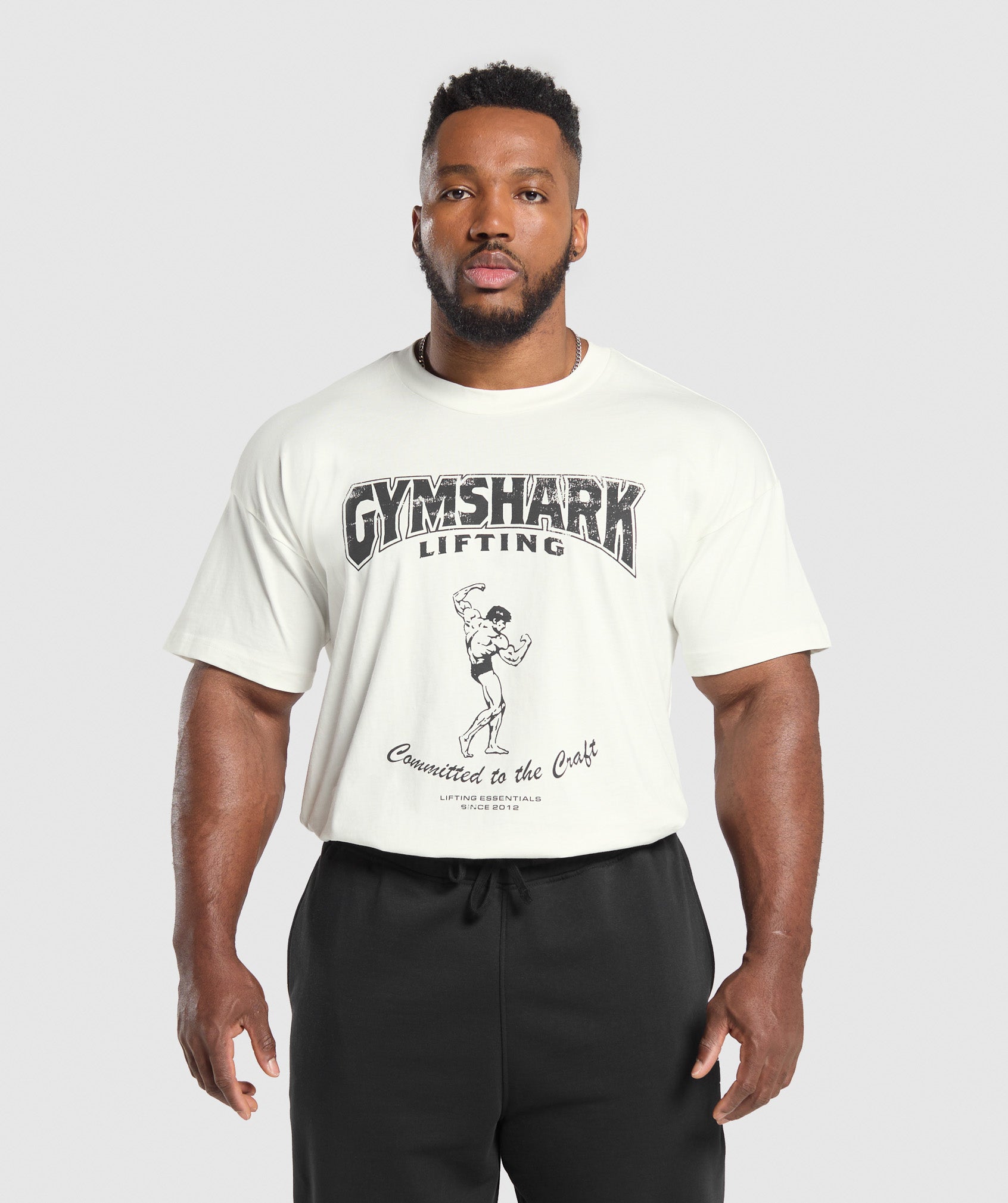 Gymshark Committed to the Craft T-Shirt - Soft White